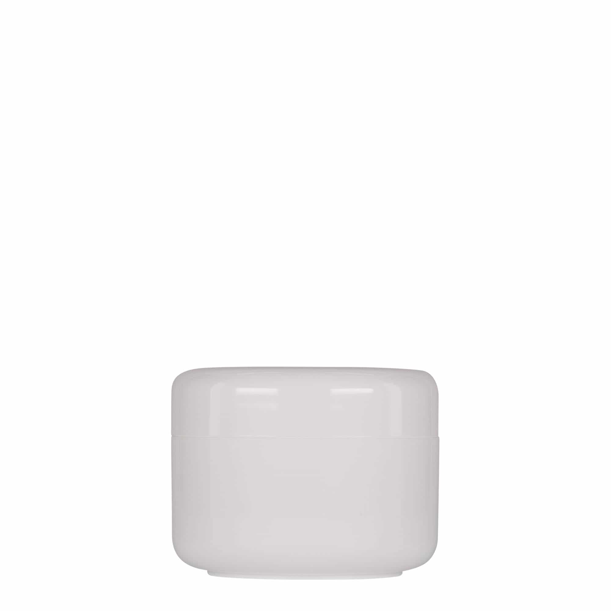 100 ml plasttoos 'Bianca', PP, valge, sulgur: keeratav kaas
