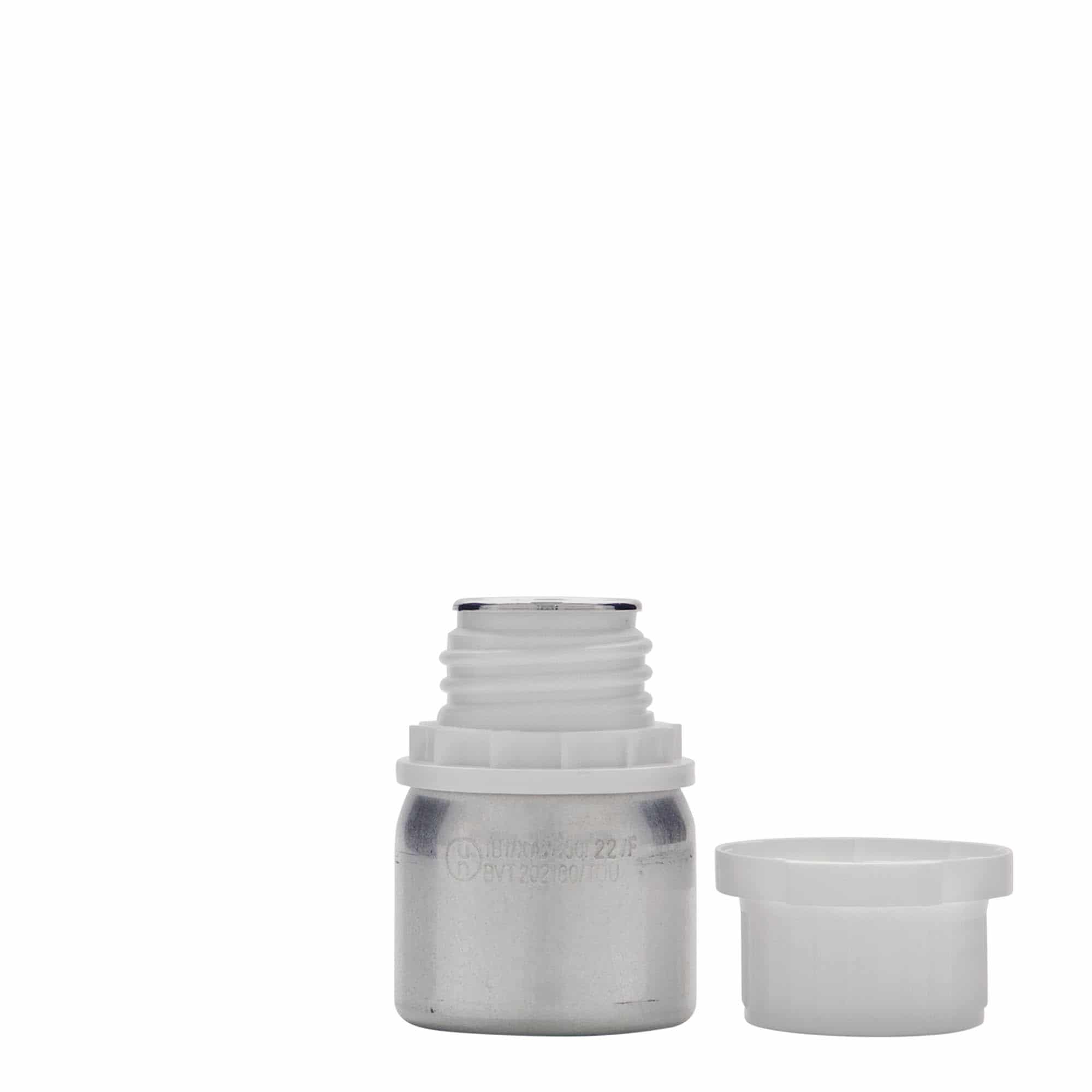 50 ml alumiiniumpudel, metall, hõbedane, sulgur: DIN 32 50 ml alumiiniumpudel, metall, hõbedane, sulgur: DIN 32