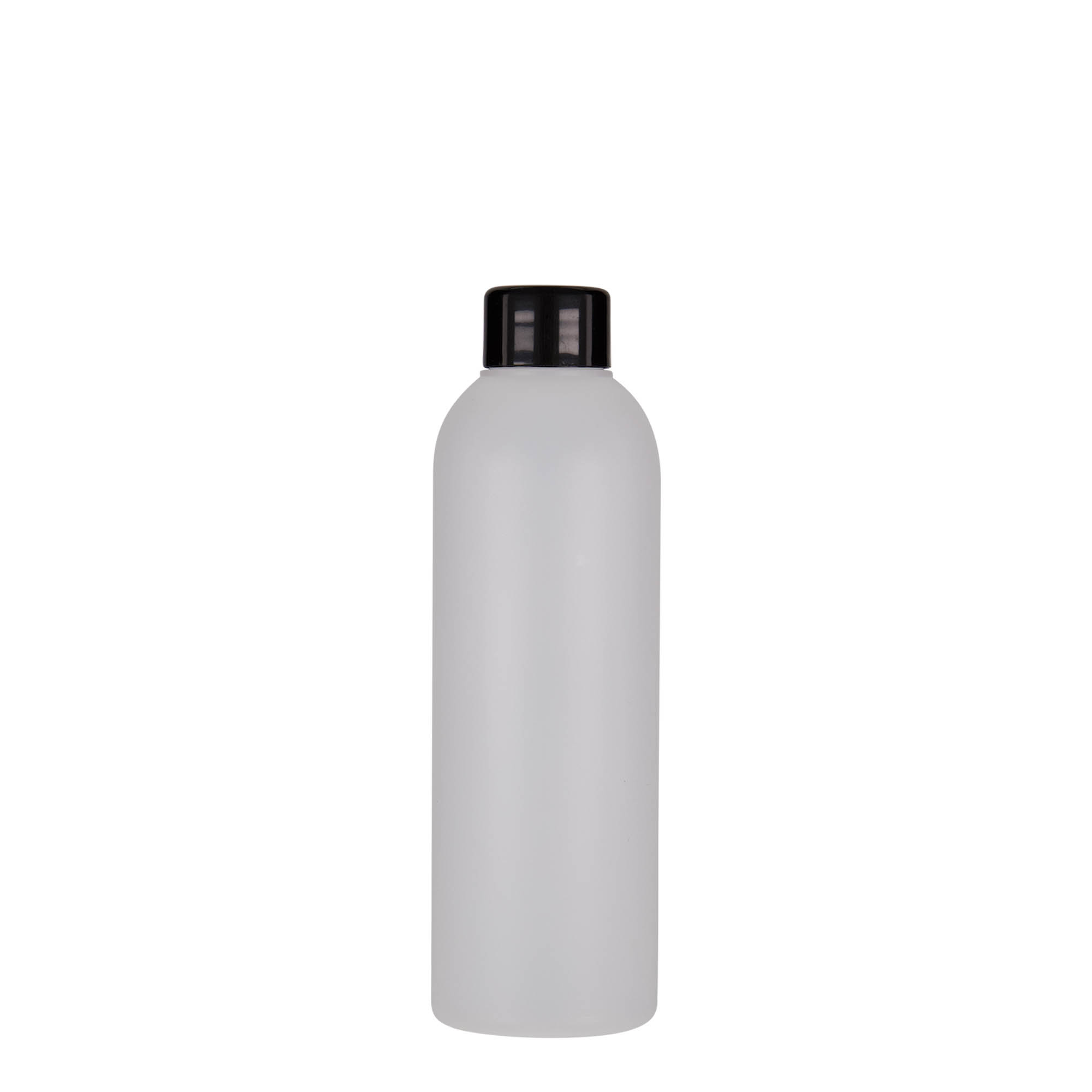 200 ml plastpudel 'Tuffy', HDPE, naturaalne, kaelus: 24/410