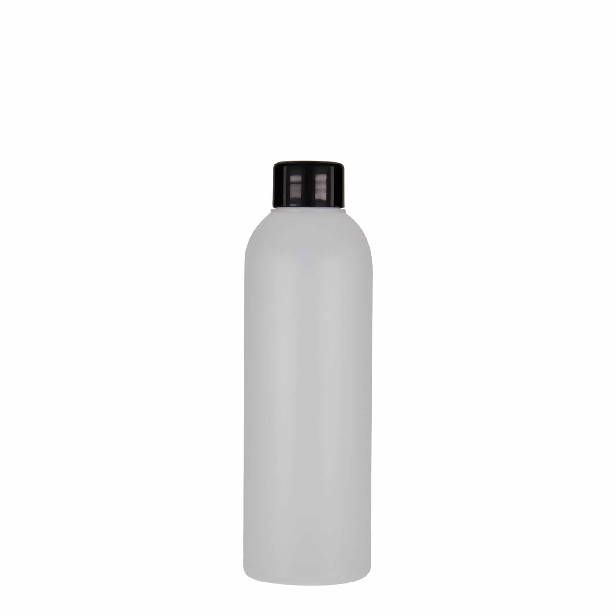 200 ml plastpudel 'Tuffy', HDPE, naturaalne, kaelus: 24/410