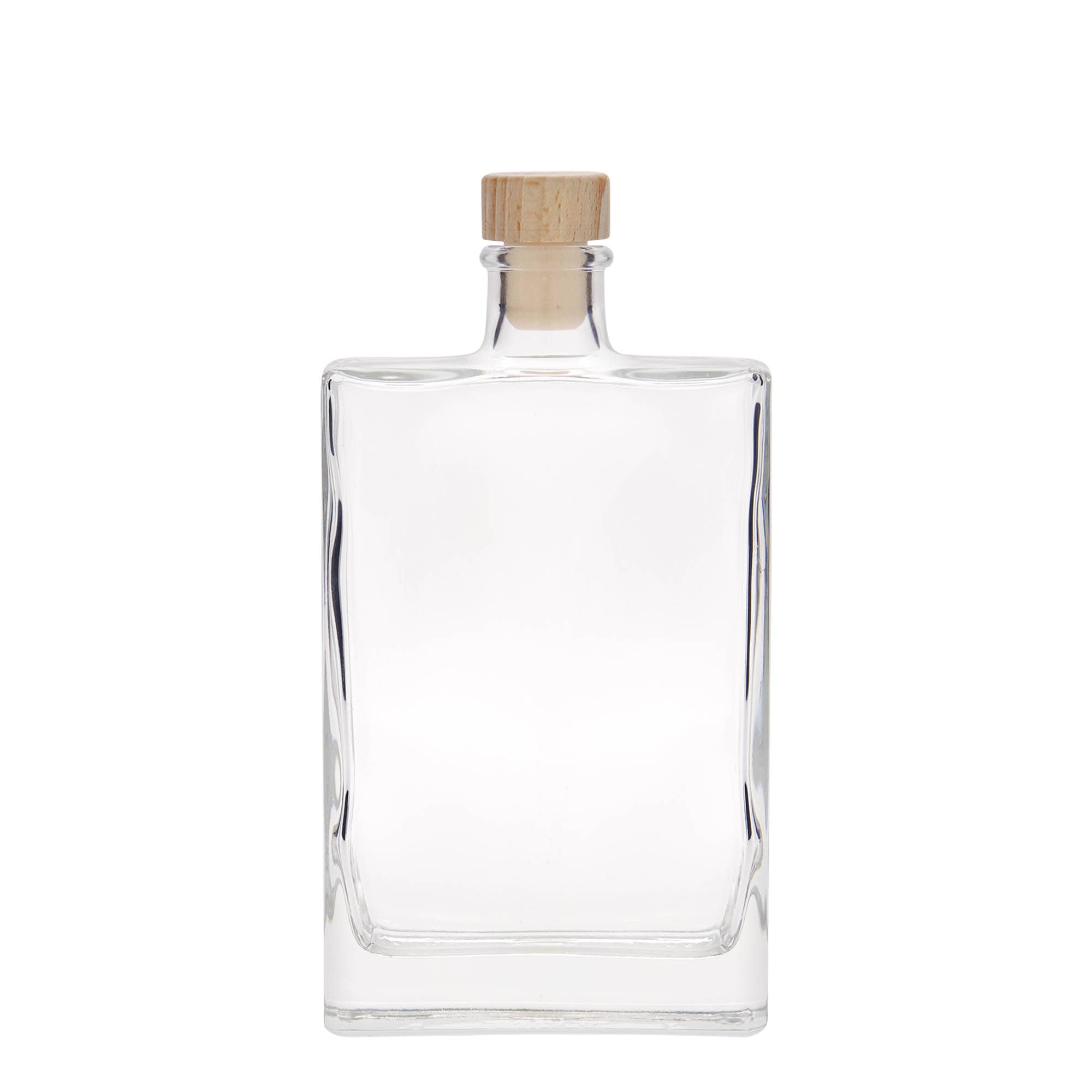 350 ml klaaspudel 'Julia', ristkülikukujuline, sulgur: kork