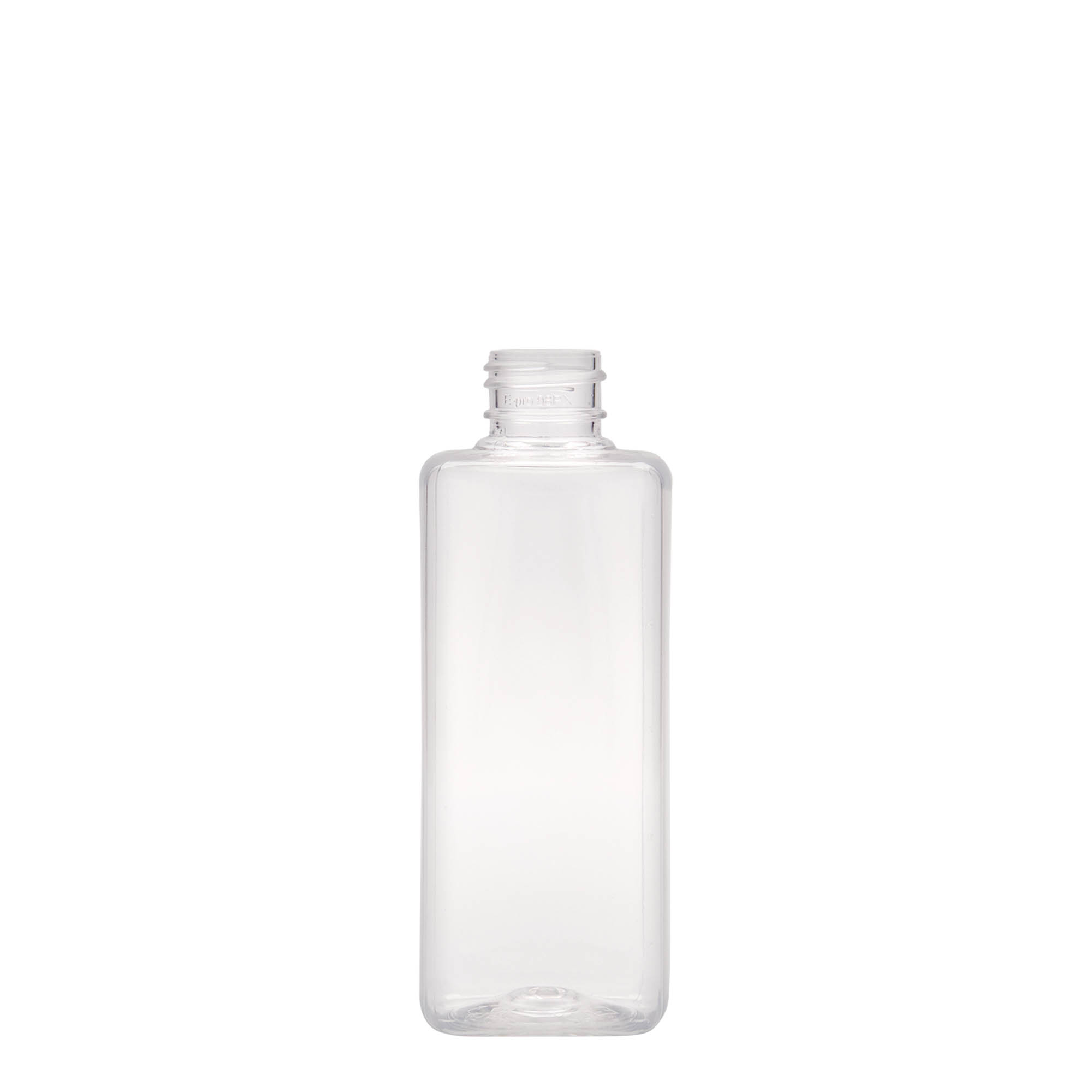 200 ml PET-pudel 'Karl', ruudukujuline, plast, sulgur:  24/410