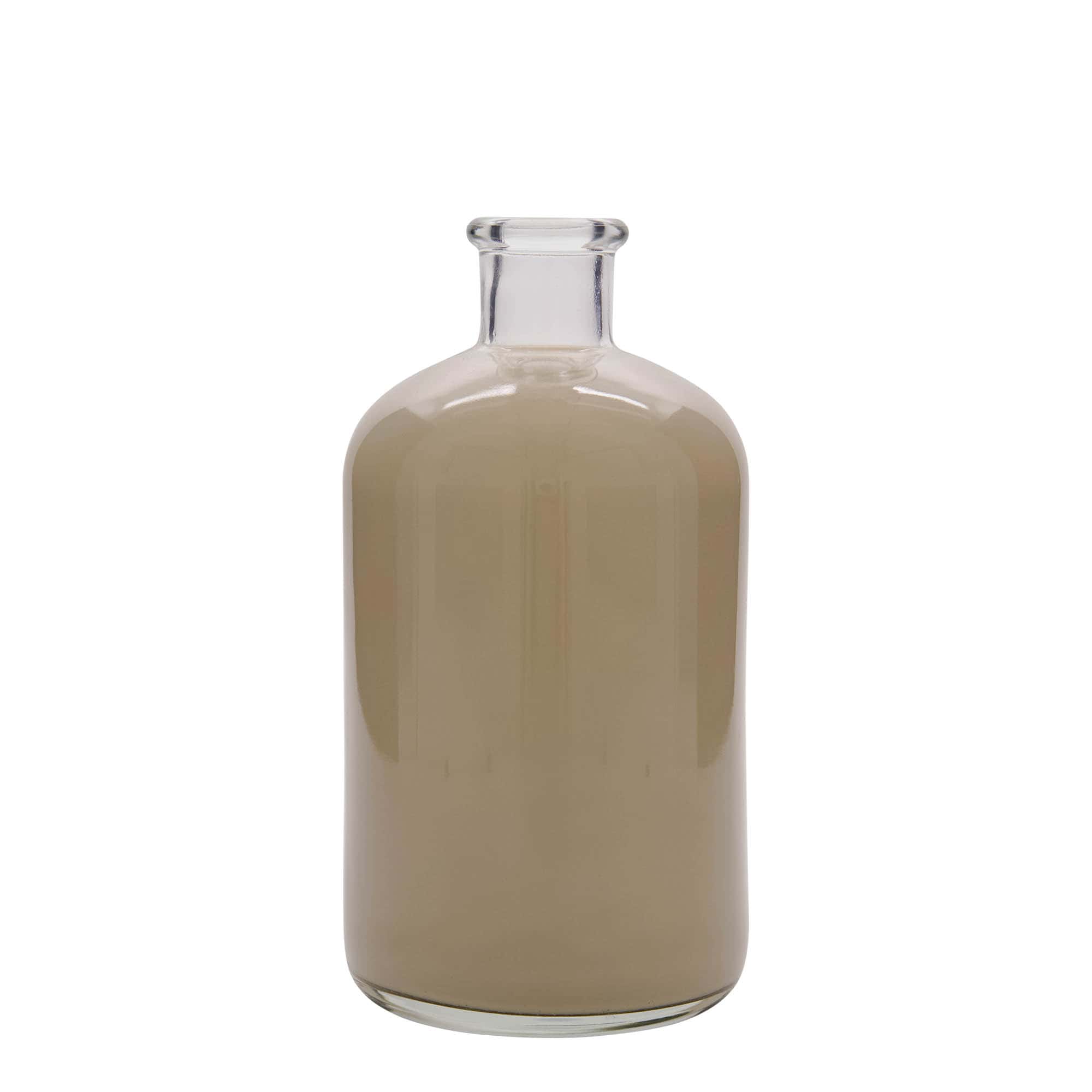 1.000 ml apteegipudelis klaas, suuava: kork