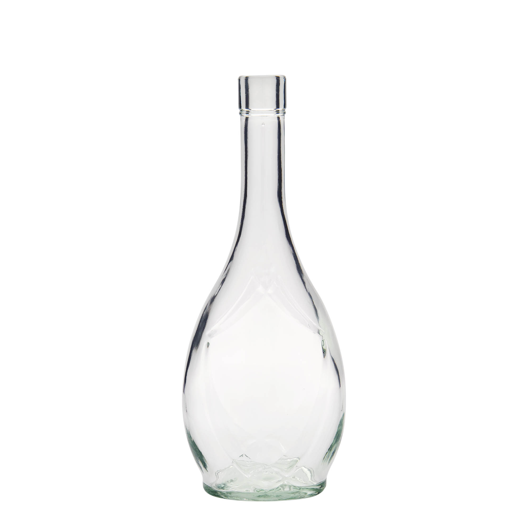 500 ml klaaspudel 'Saragossa', ovaalne, suuava: kork