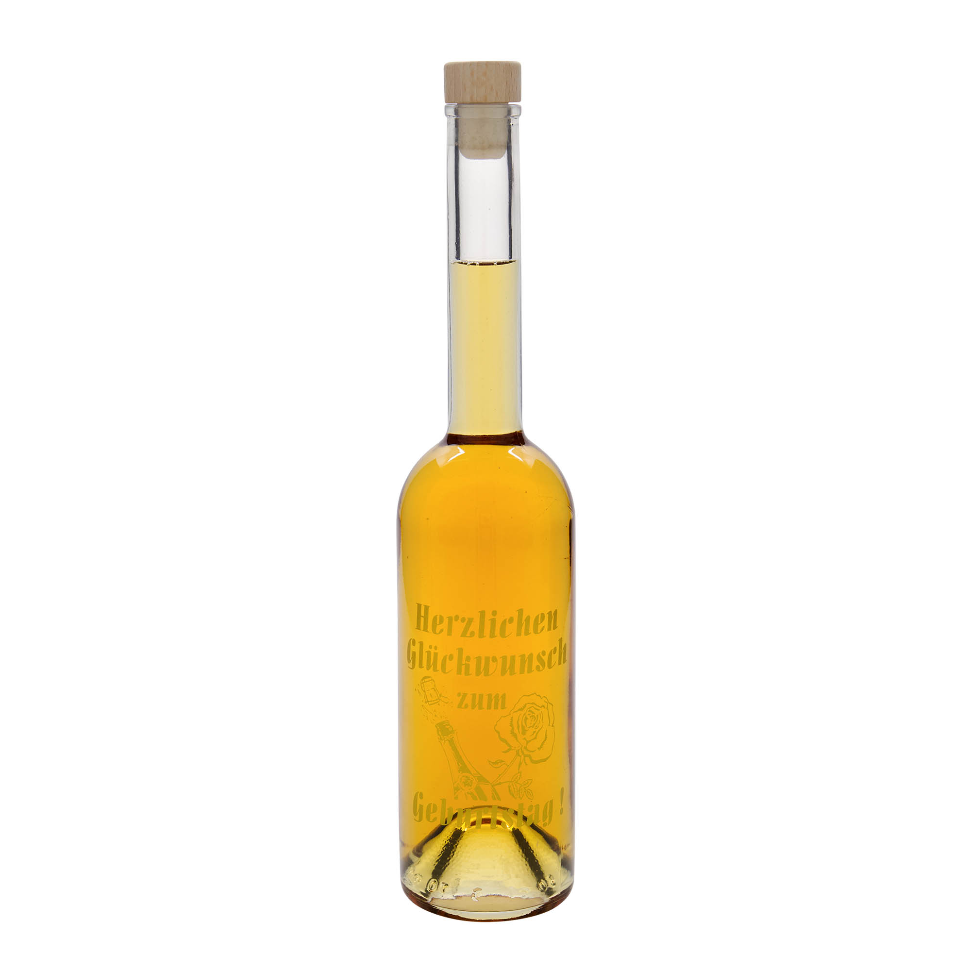 500 ml klaaspudel 'Opera', motiiv: sünnipäevapudel, suuava: kork 500 ml klaaspudel 'Opera', motiiv: sünnipäevapudel, suuava: kork