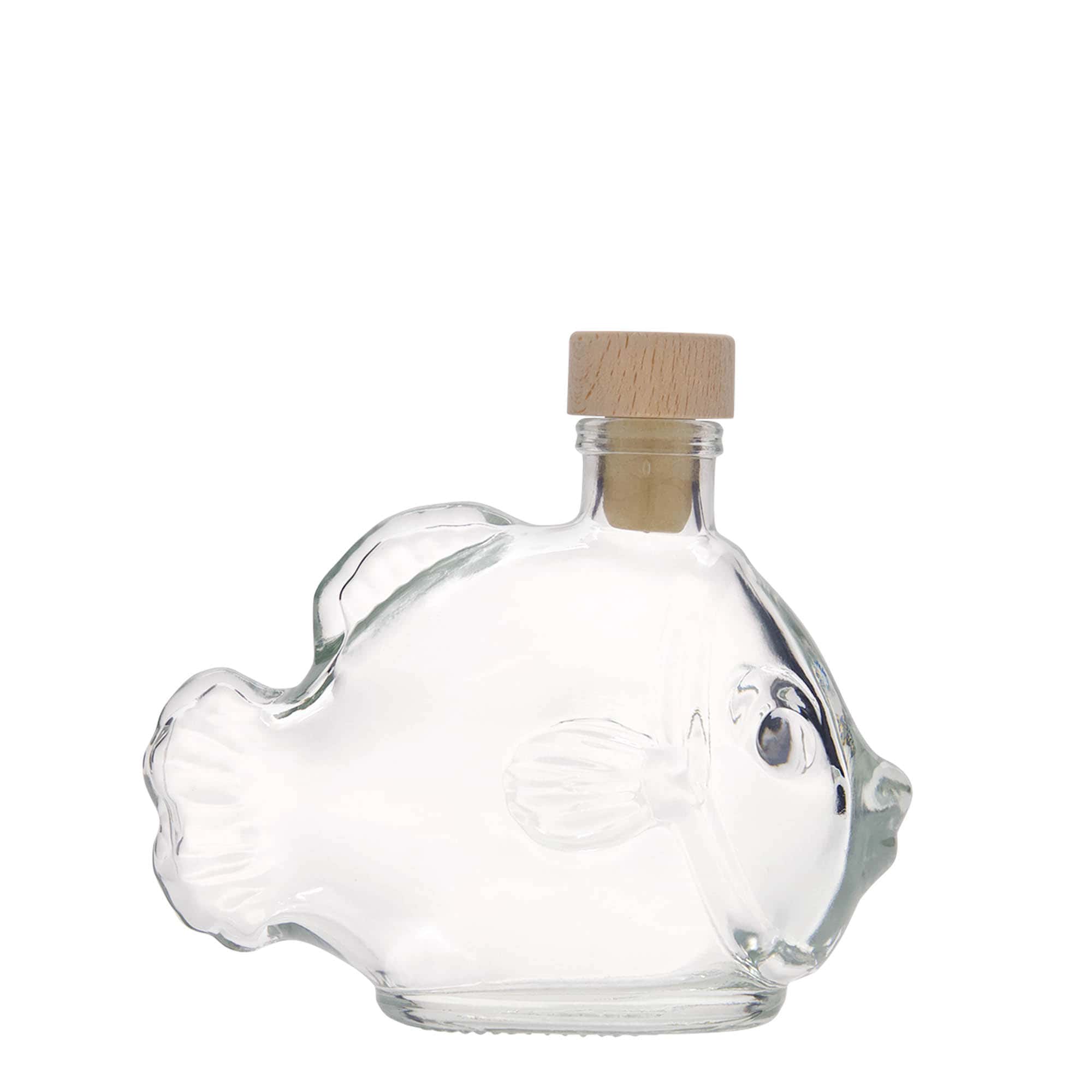 200 ml klaaspudel 'Kala', sulgur: kork