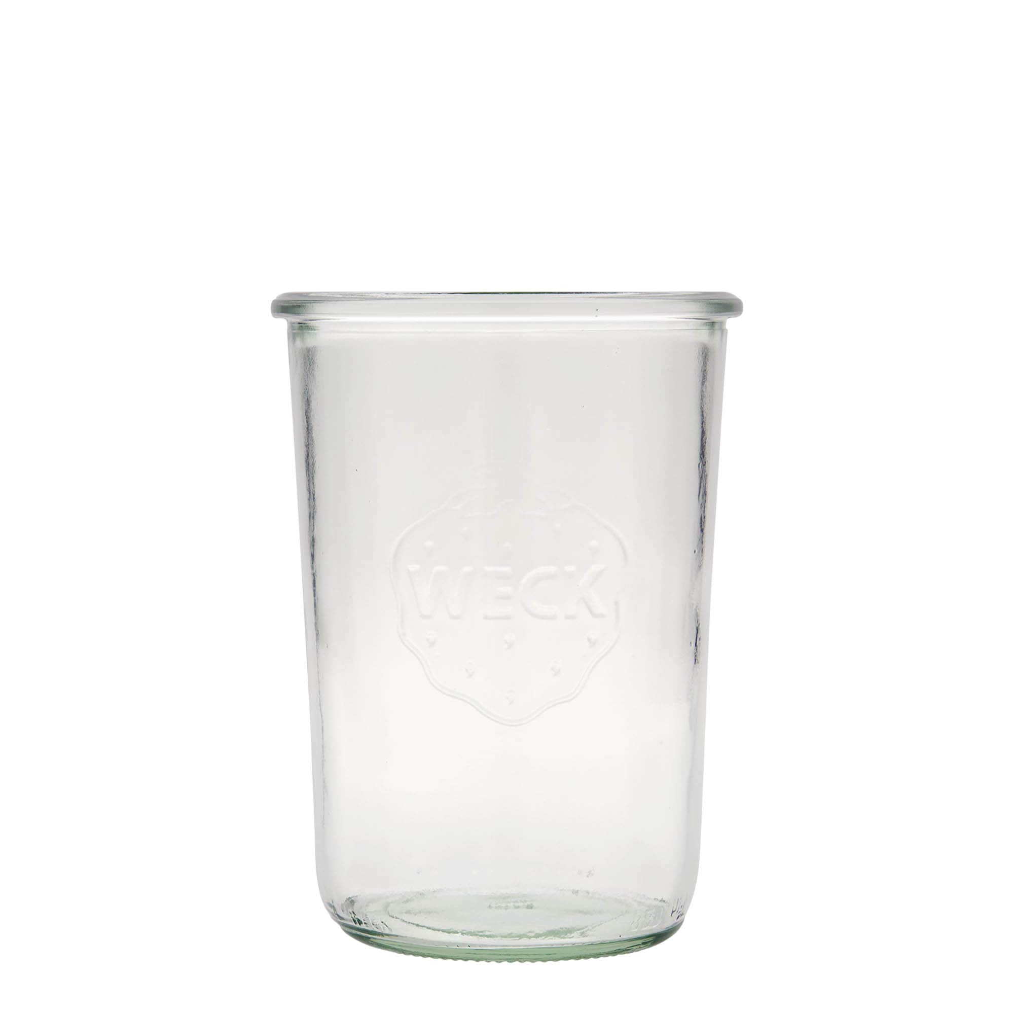 850 ml WECKi laia suuga purk, sulgur: ümar serv