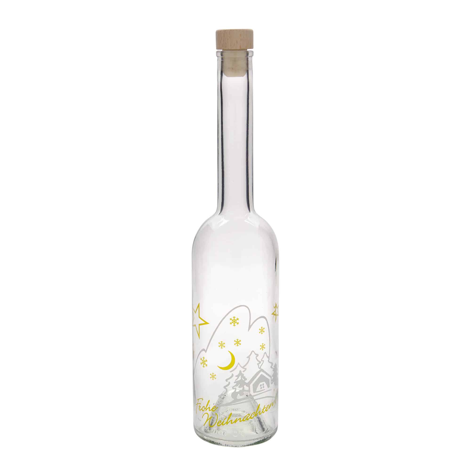 500 ml klaaspudel 'Opera', motiiv: jõuluidüll, sulgur: kork