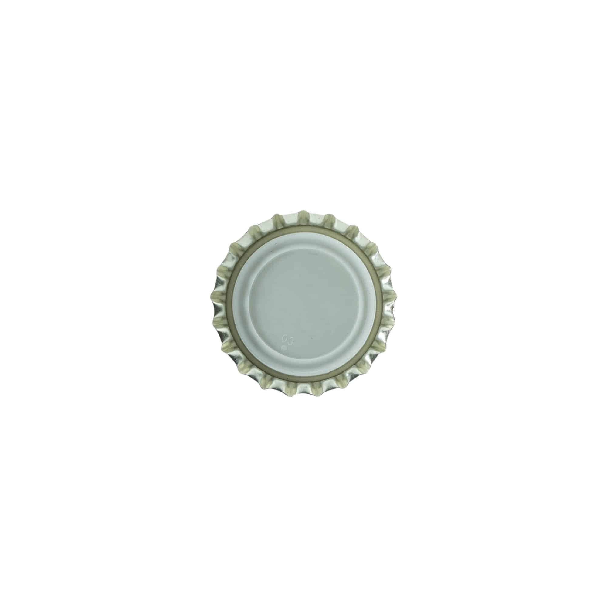 Kroonkork 26 mm, metall, must