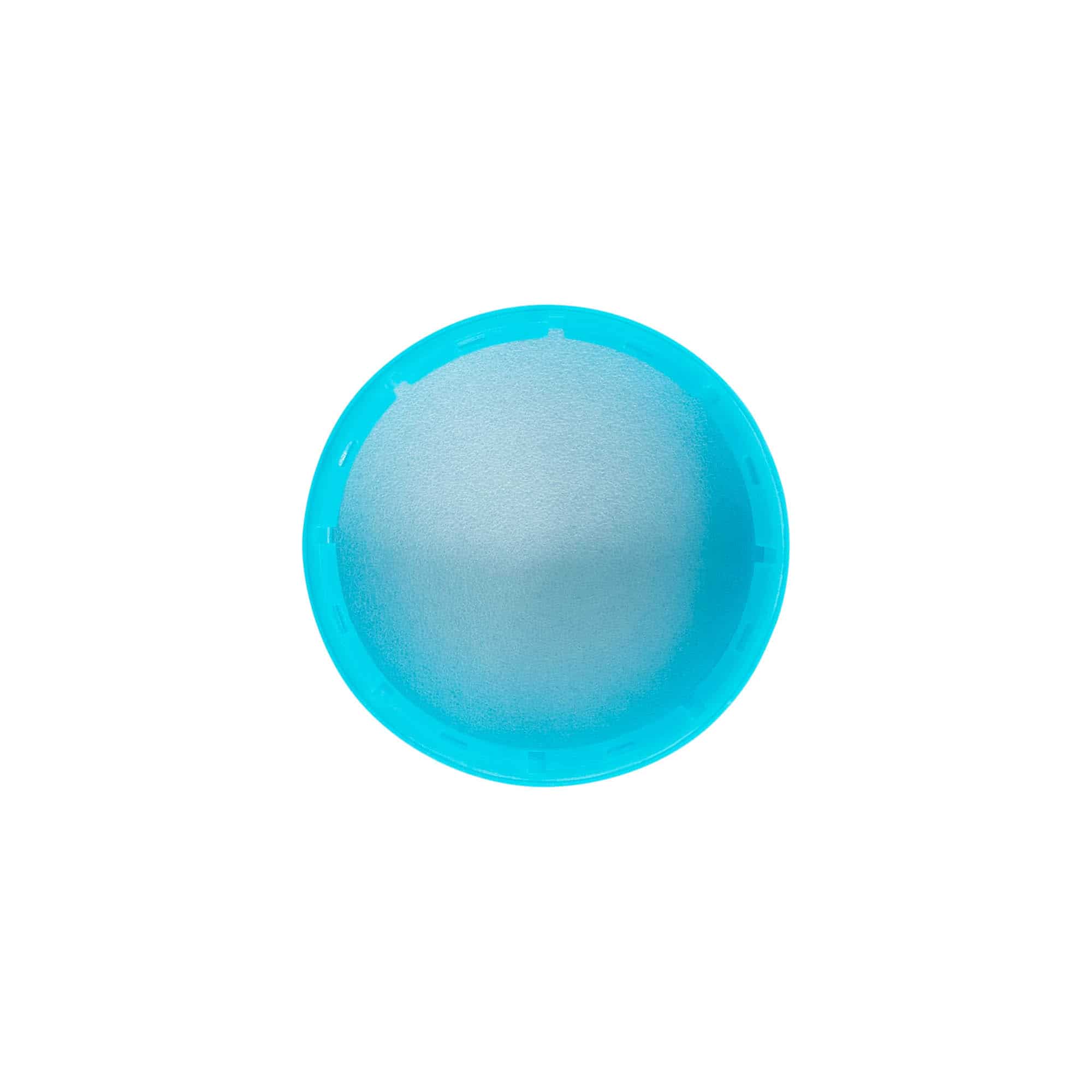 Keeratav kork 40 mm, PE-plast, helesinine