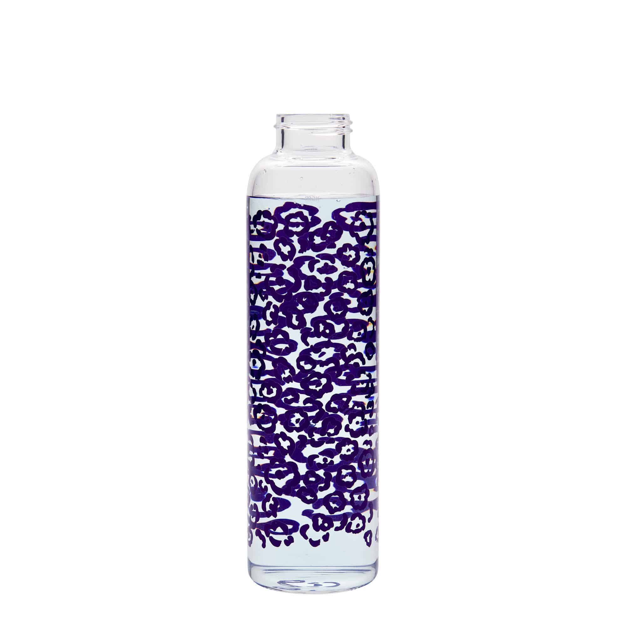 500 ml joogipudel 'Perseus', motiiv: lillad lilled, sulgur: keeratav kork 500 ml joogipudel 'Perseus', motiiv: lillad lilled, sulgur: keeratav kork
