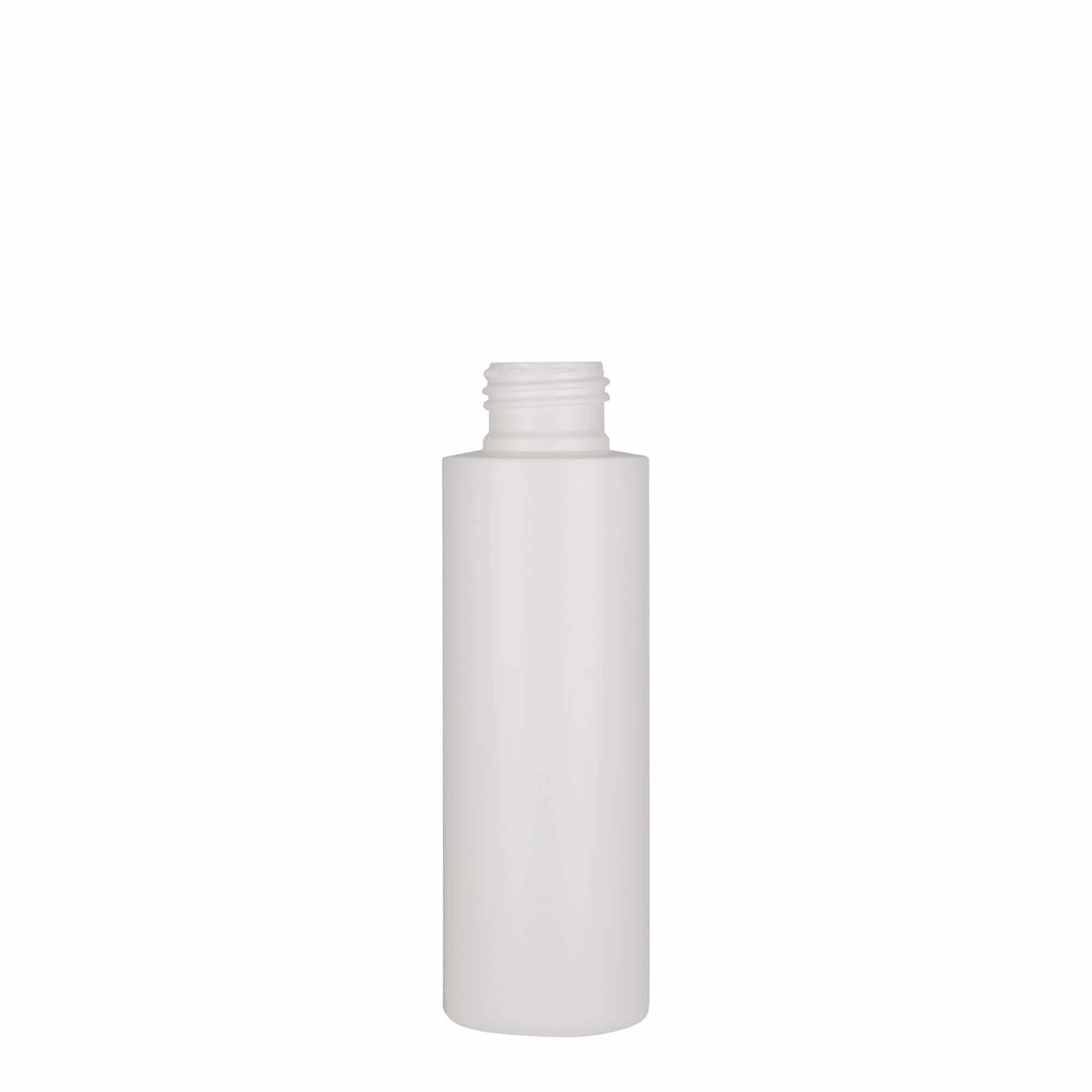 100 ml plastpudel 'Pipe', HDPE, valge, suuava: 24/410