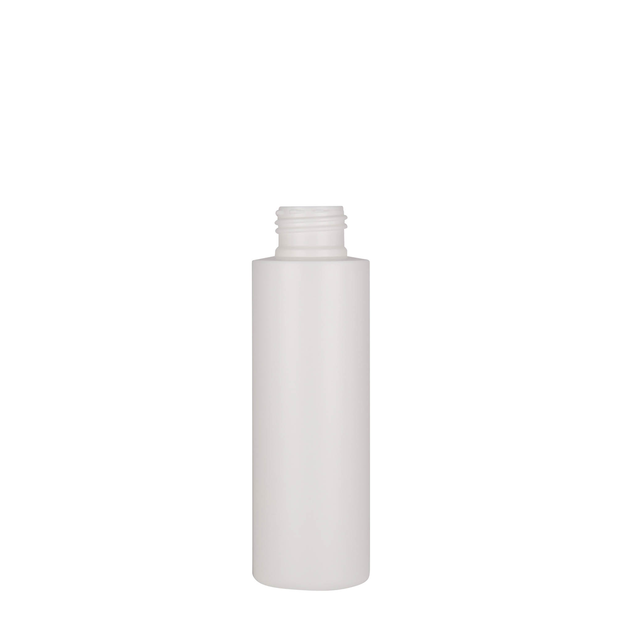 100 ml plastpudel „Pipe“, HDPE, valge, avale: 24/410