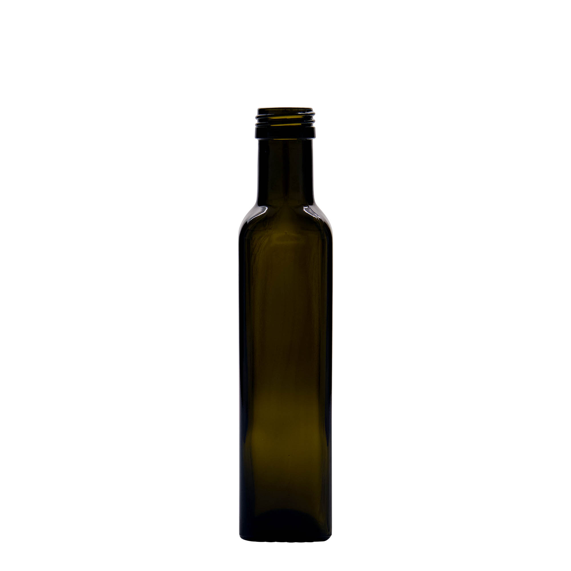 250 ml klaaspudel „Marasca“, ruudukujuline, antiikroheline, avale: PP 31,5