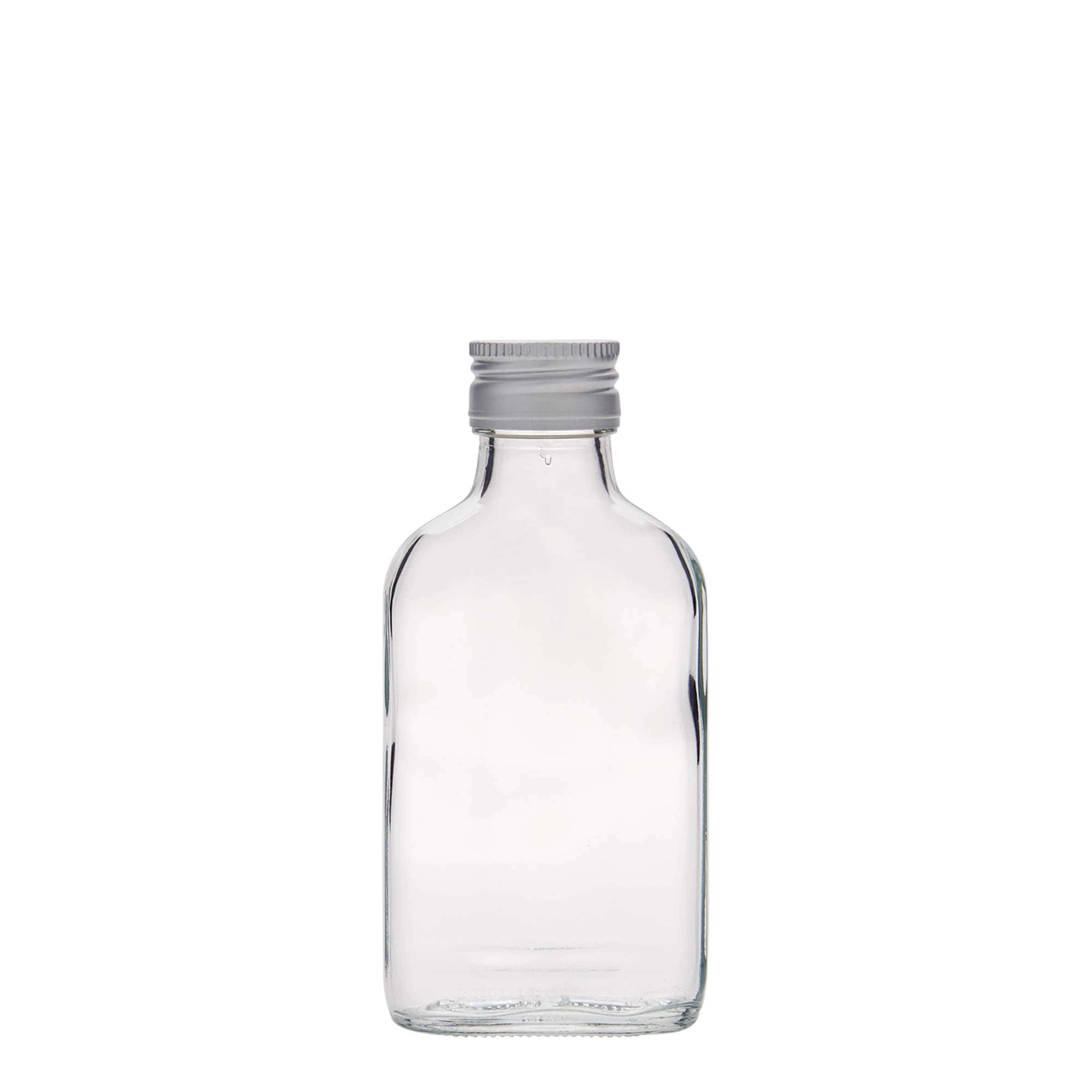 100 ml taskupudel, ristkülikukujuline, klaas, ava: PP 28