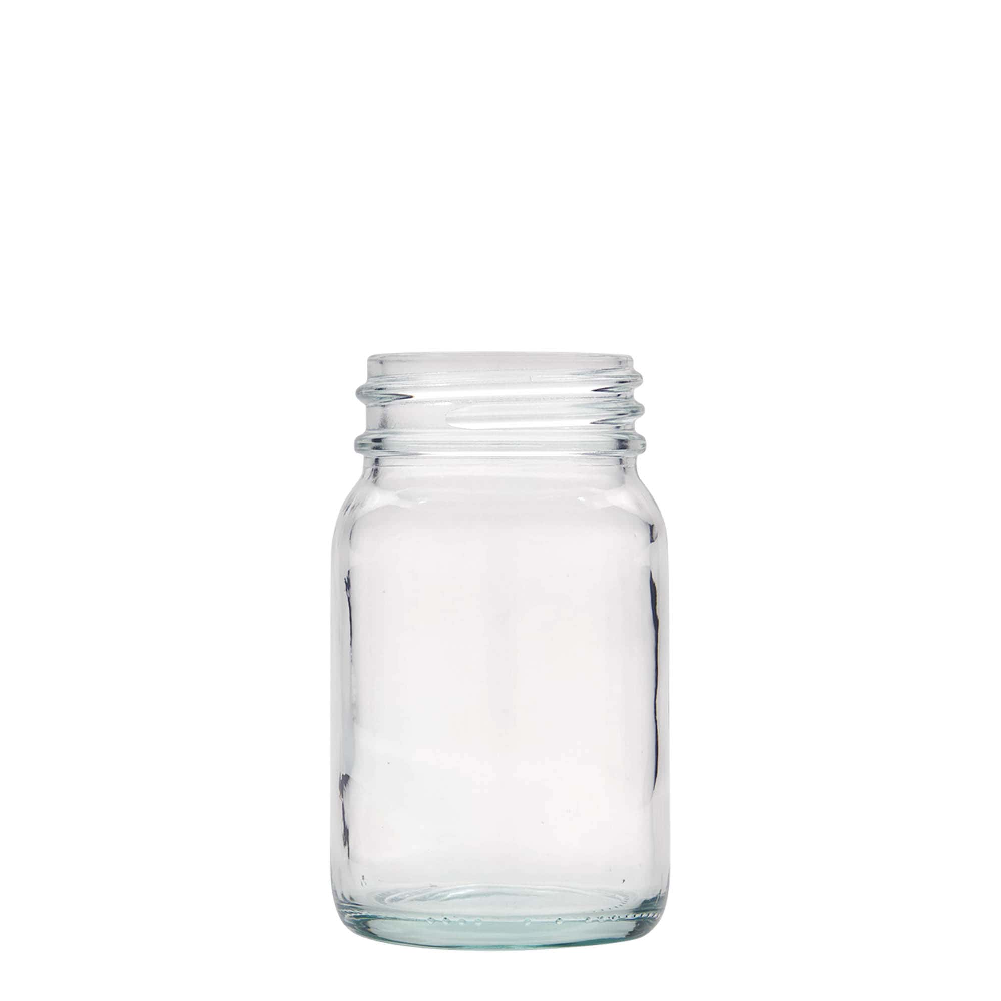 200 ml laiakaelne klaaspurk, avale: DIN 55