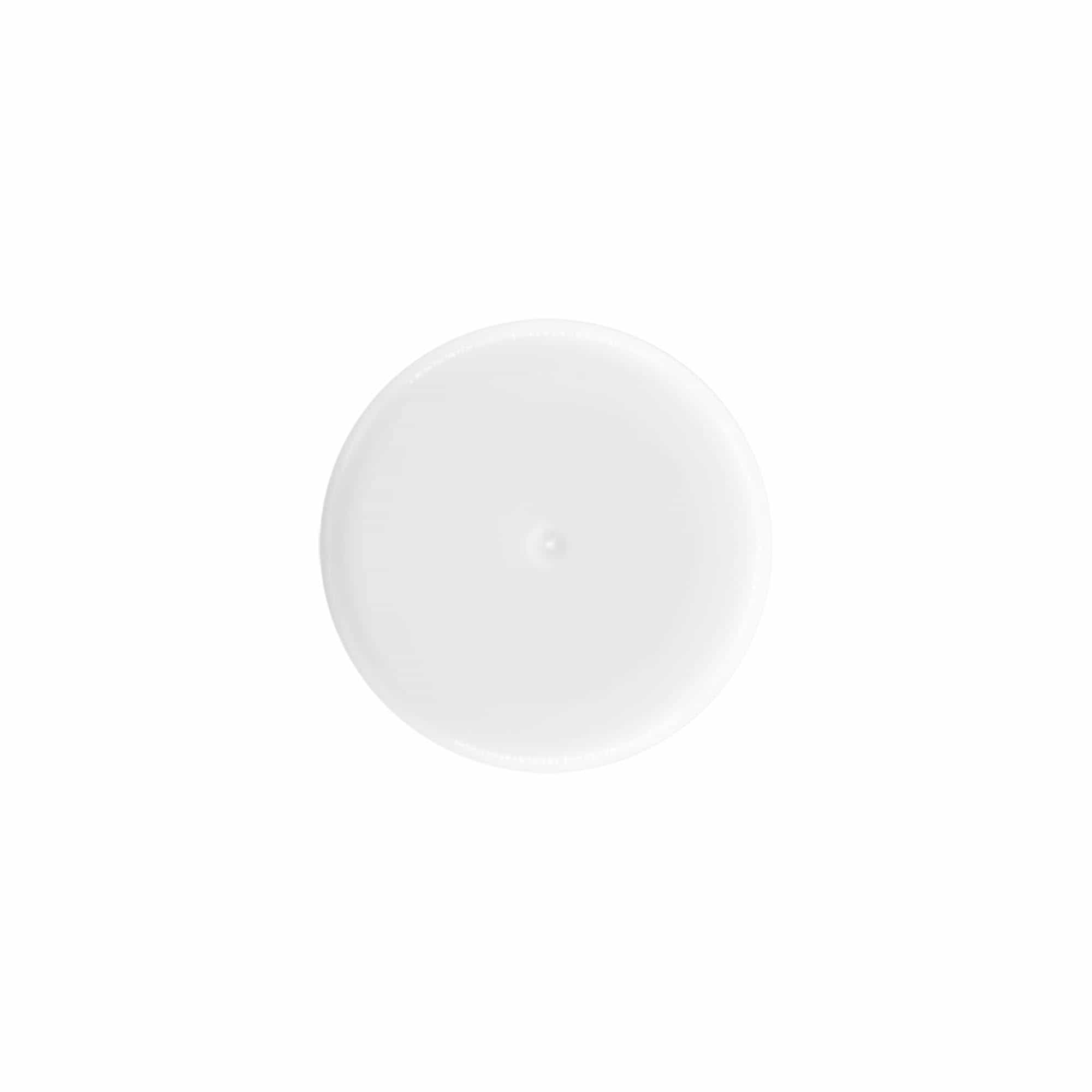 Kork 50 ml rulliga pudelile, PP-plast, valge, sulguri tüüp: keeratav kaas