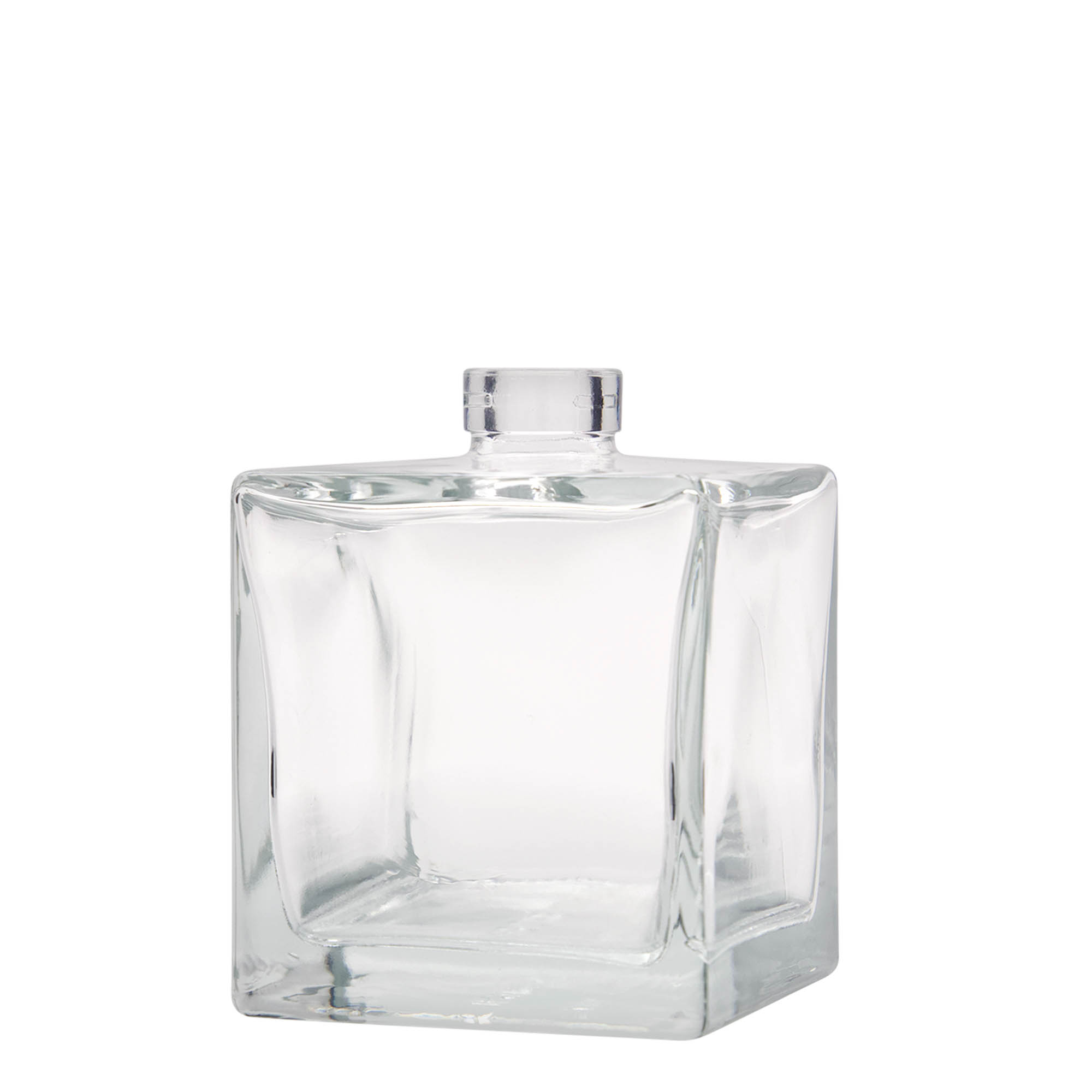 500 ml klaaspudel 'Cube', ruudukujuline, sulgur: kork