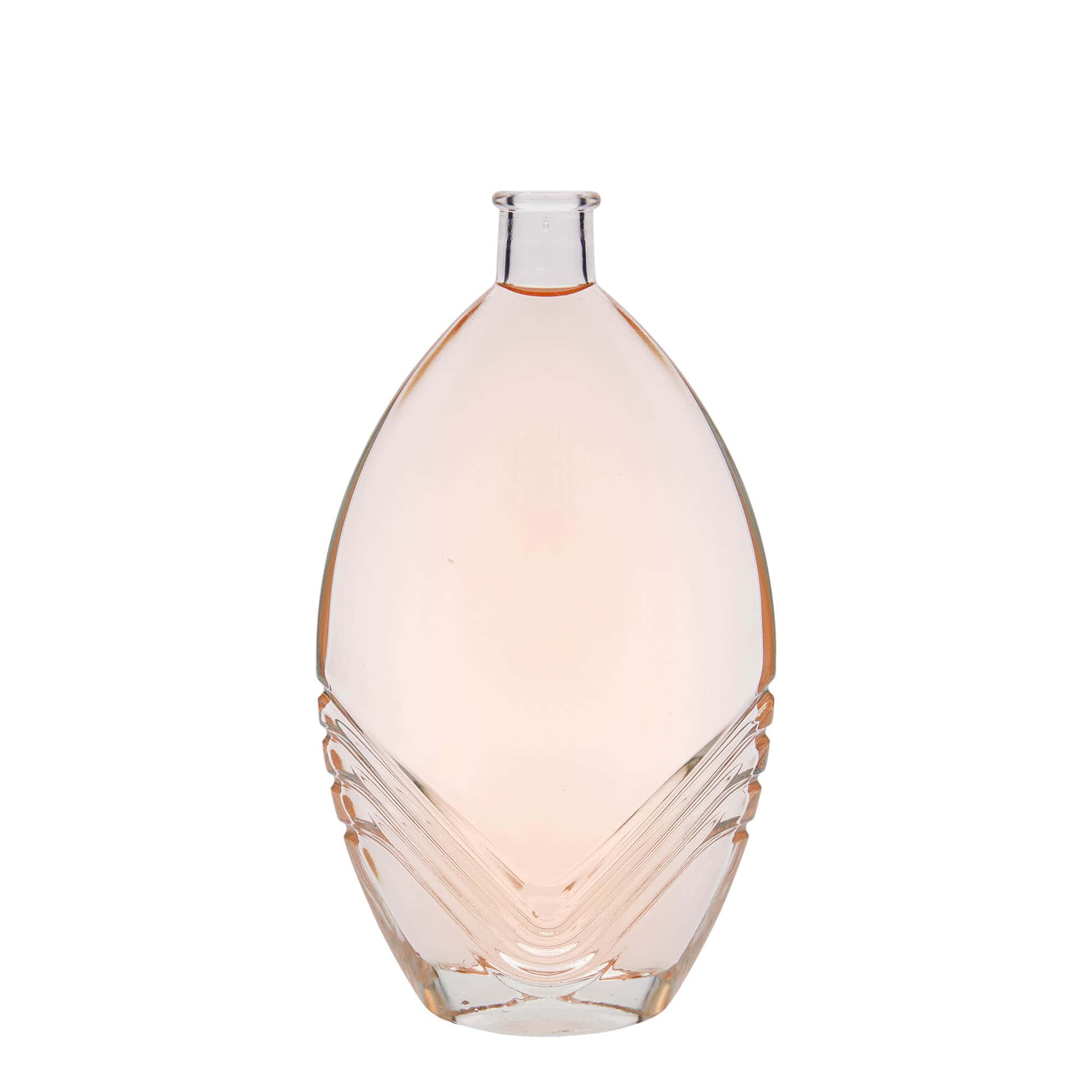 500 ml klaaspudel 'Florence', ovaalne, sulgur: kork