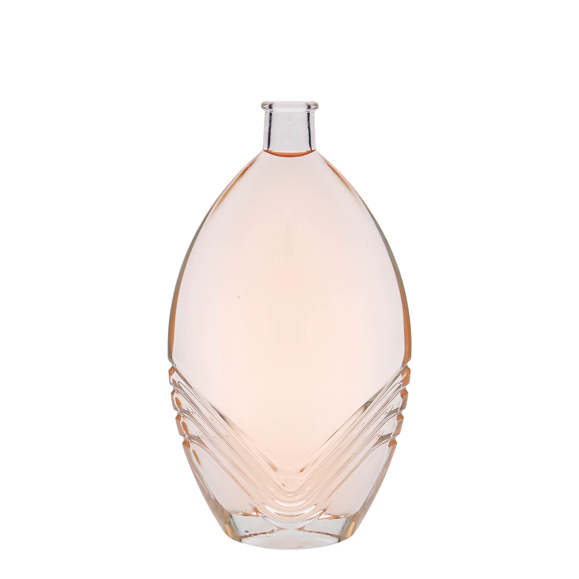 500 ml klaaspudel 'Florence', ovaalne, sulgur: kork