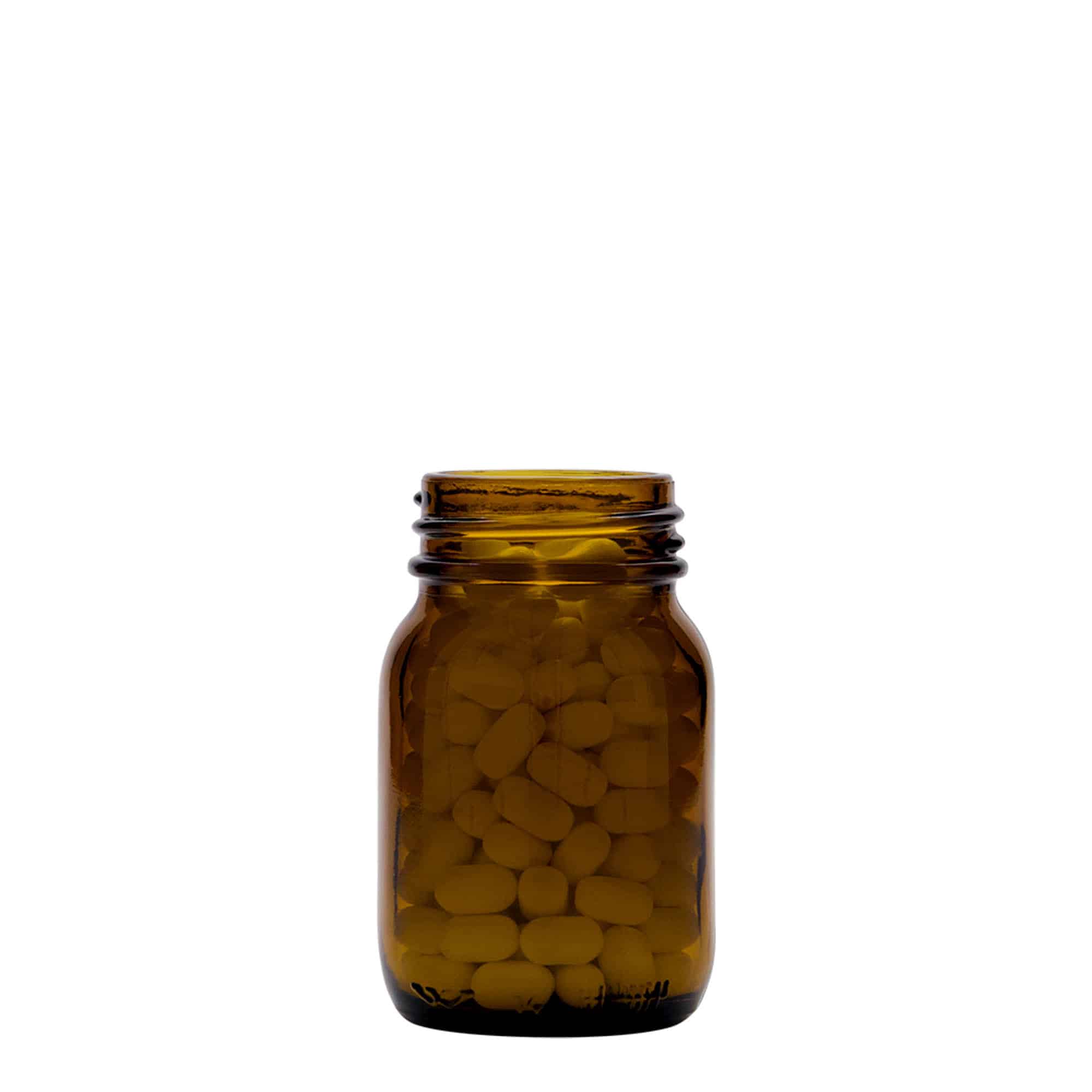 75 ml laia kaelaga purk, pruun, sulgur: DIN 40