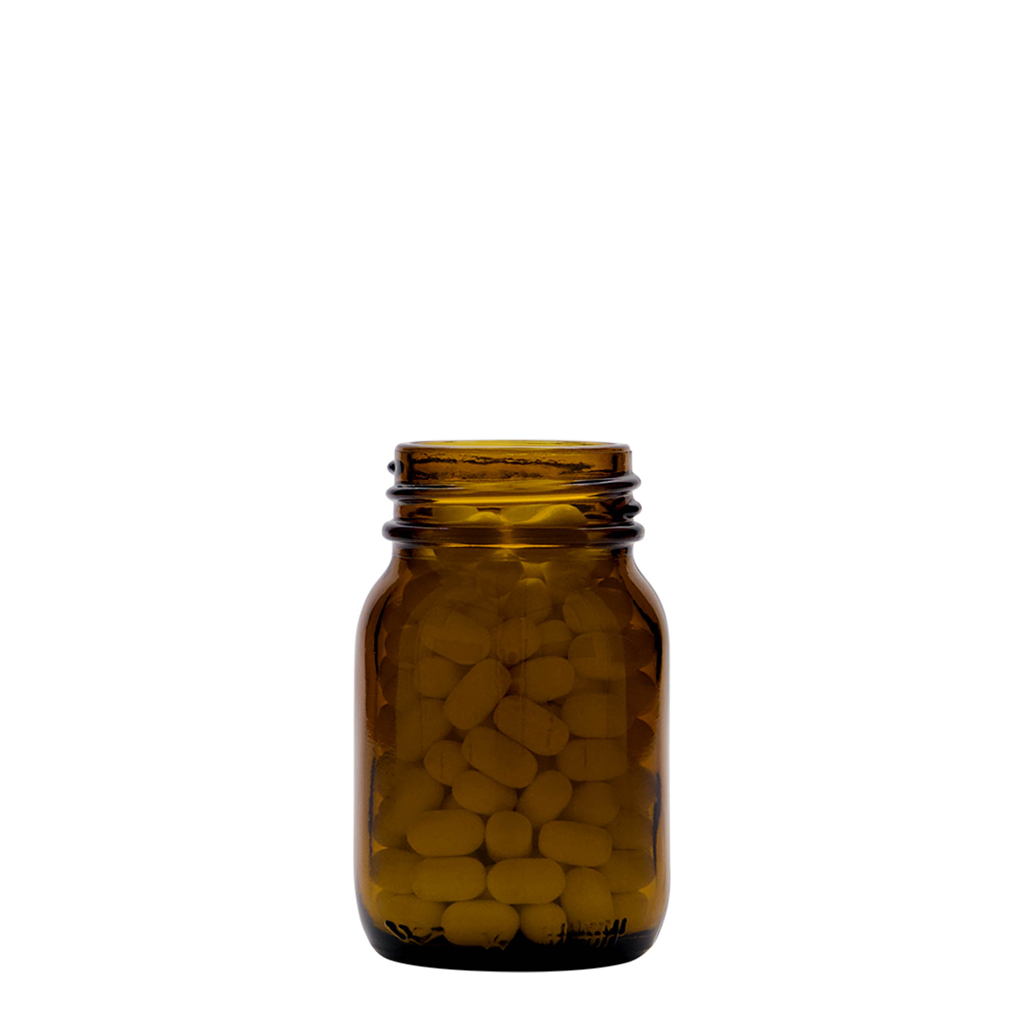 75 ml laiakaelne klaas, pruun, ava: DIN 40
