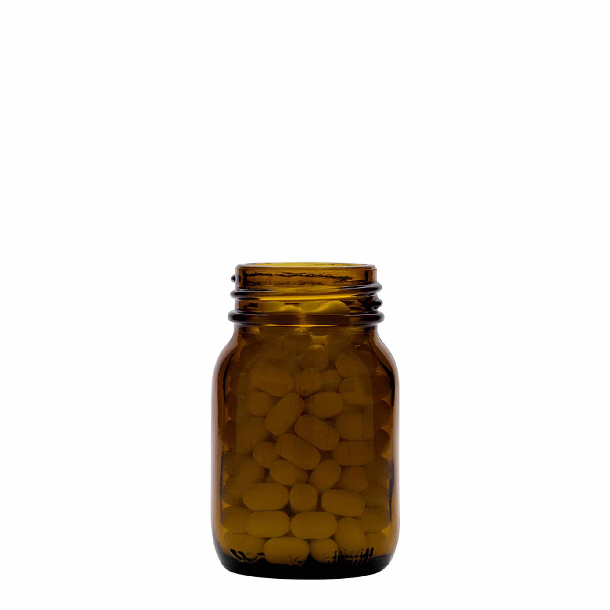 75 ml laiakaelne klaas, pruun, avale: DIN 40
