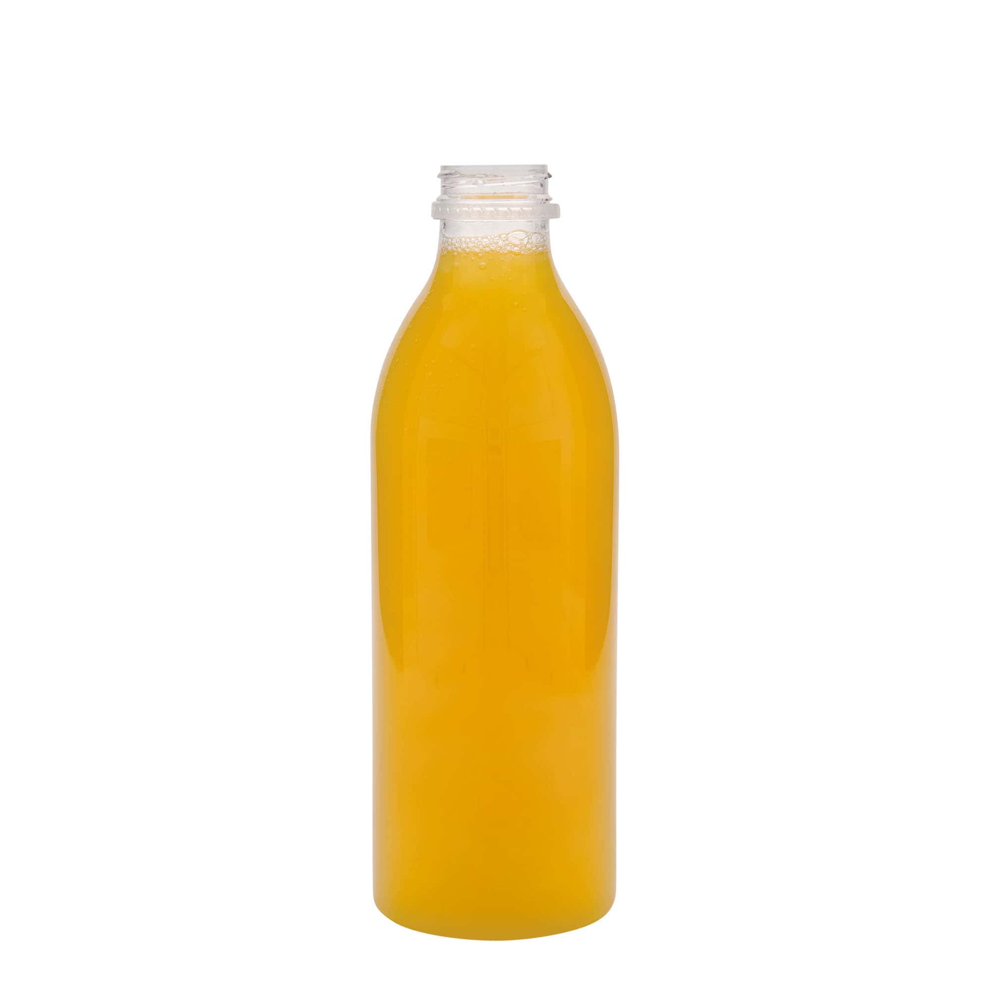 1.000 ml PET-pudel standard, plastik, kael: 38 mm