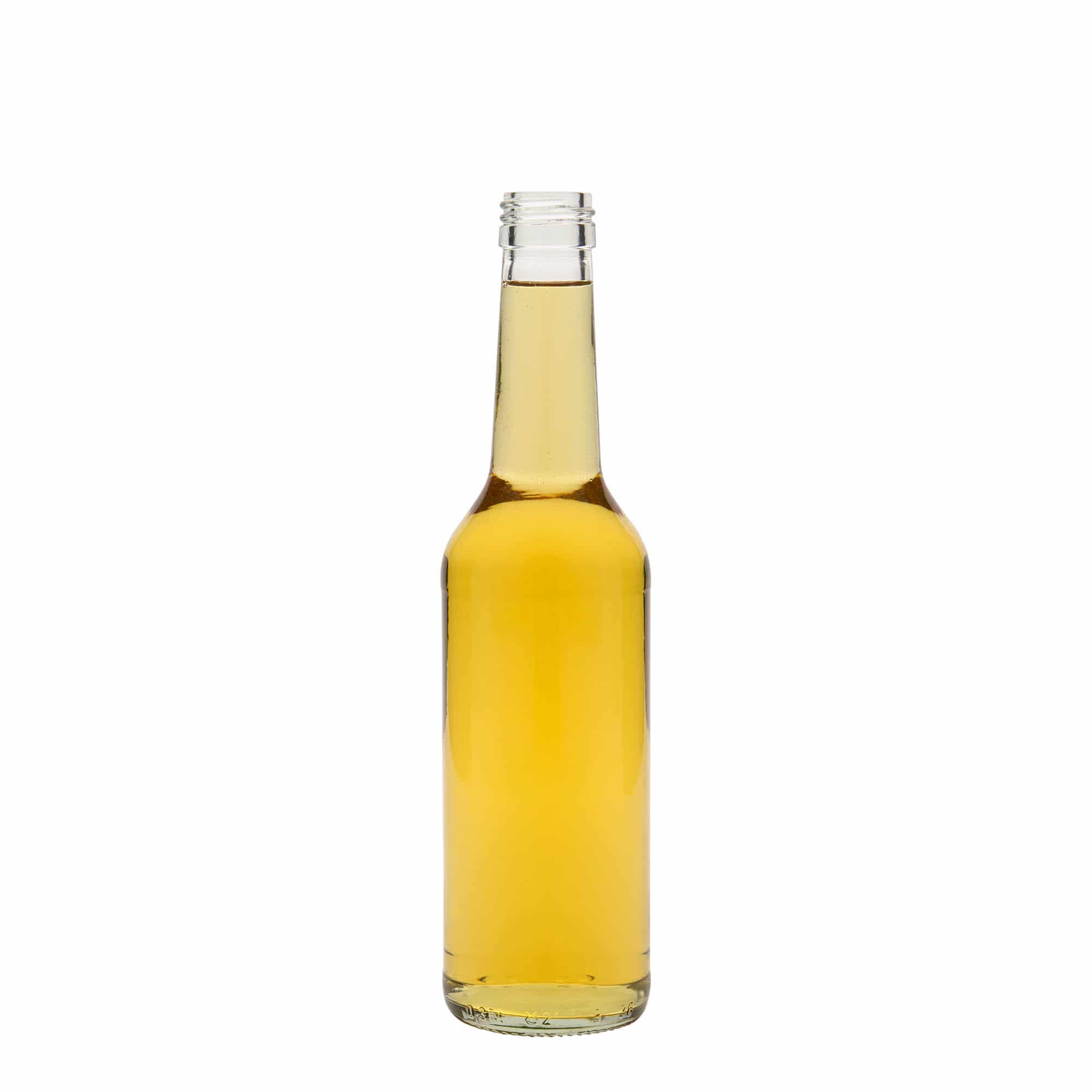 350 ml klaaspudel, sirge kaelaga, sulgur: PP 28