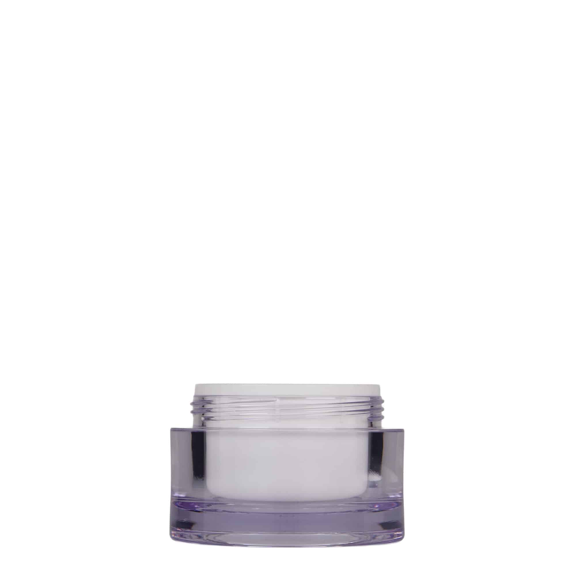 50 ml toos, SAN-plast, valge, sulgur: keeratav kaas