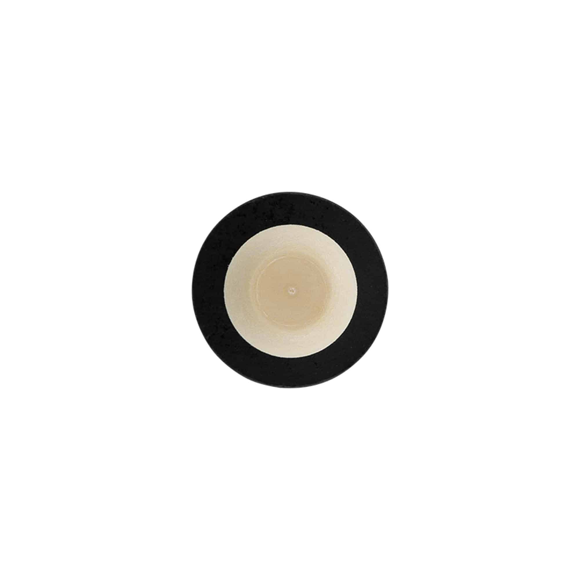 Käepideme kork 19 mm, puit/plastik, must, suuava jaoks: kork