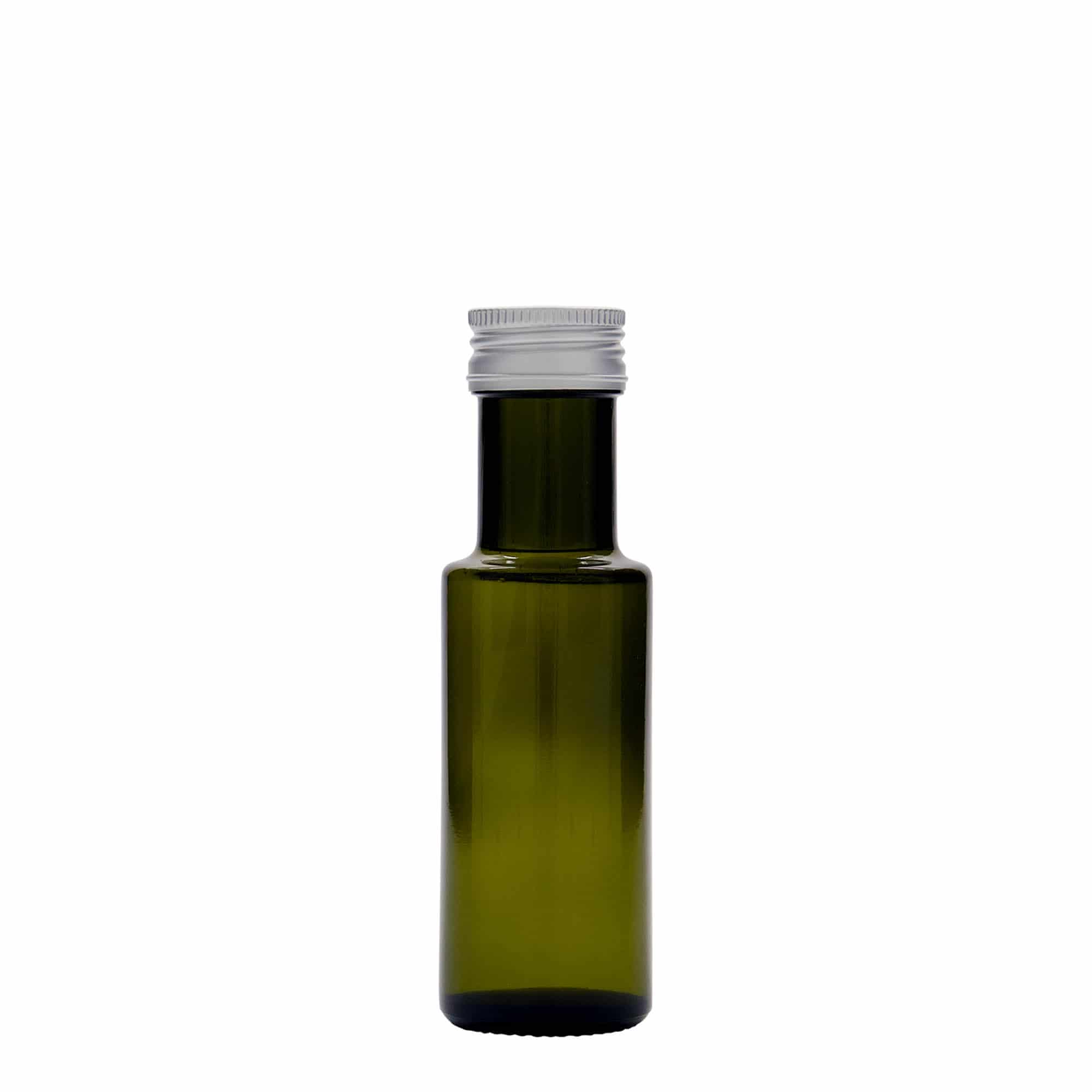 100 ml klaaspudel 'Dorica', antiikroheline, suuava: PP 31,5