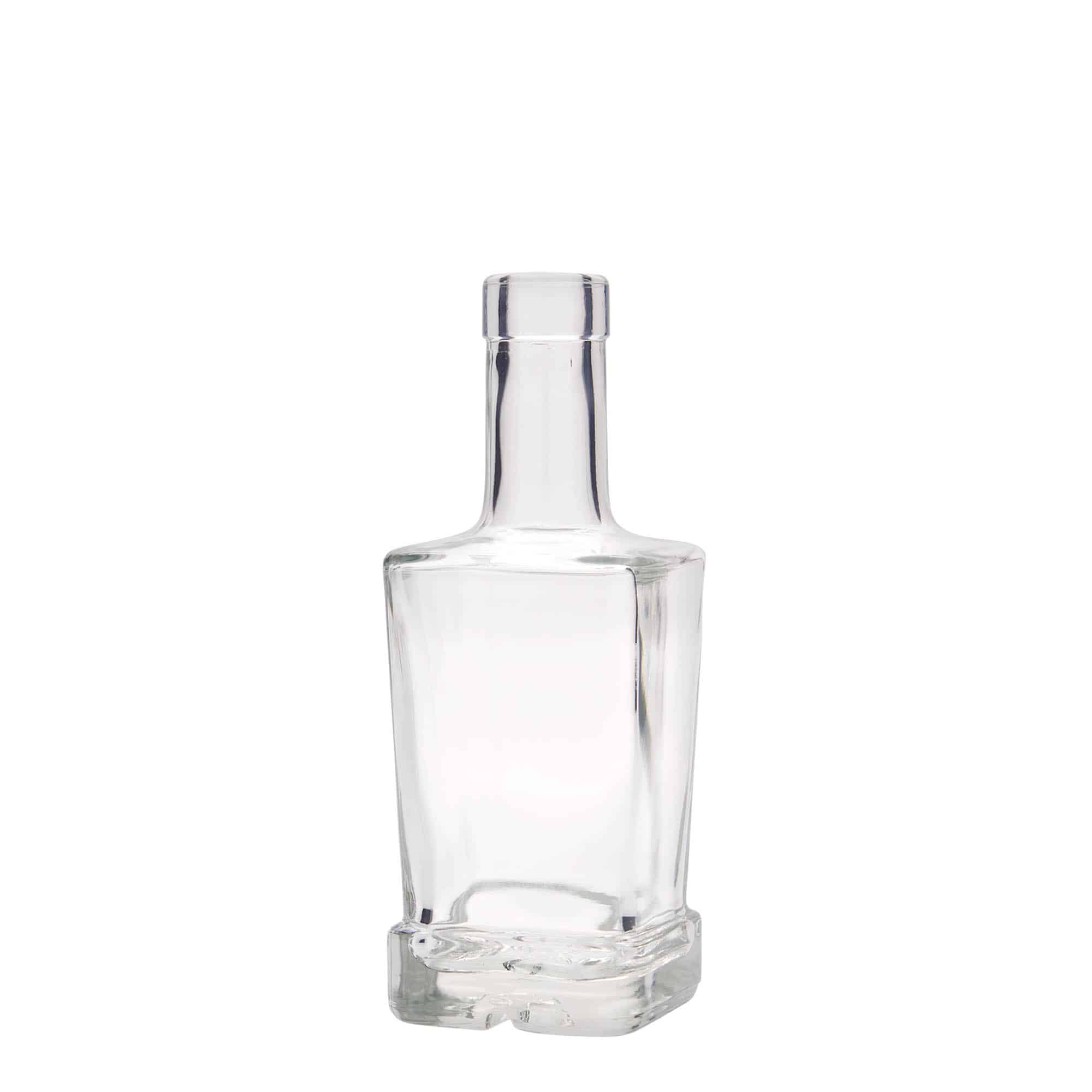 250 ml klaaspudel 'Rene', ruudukujuline, sulgur: kork
