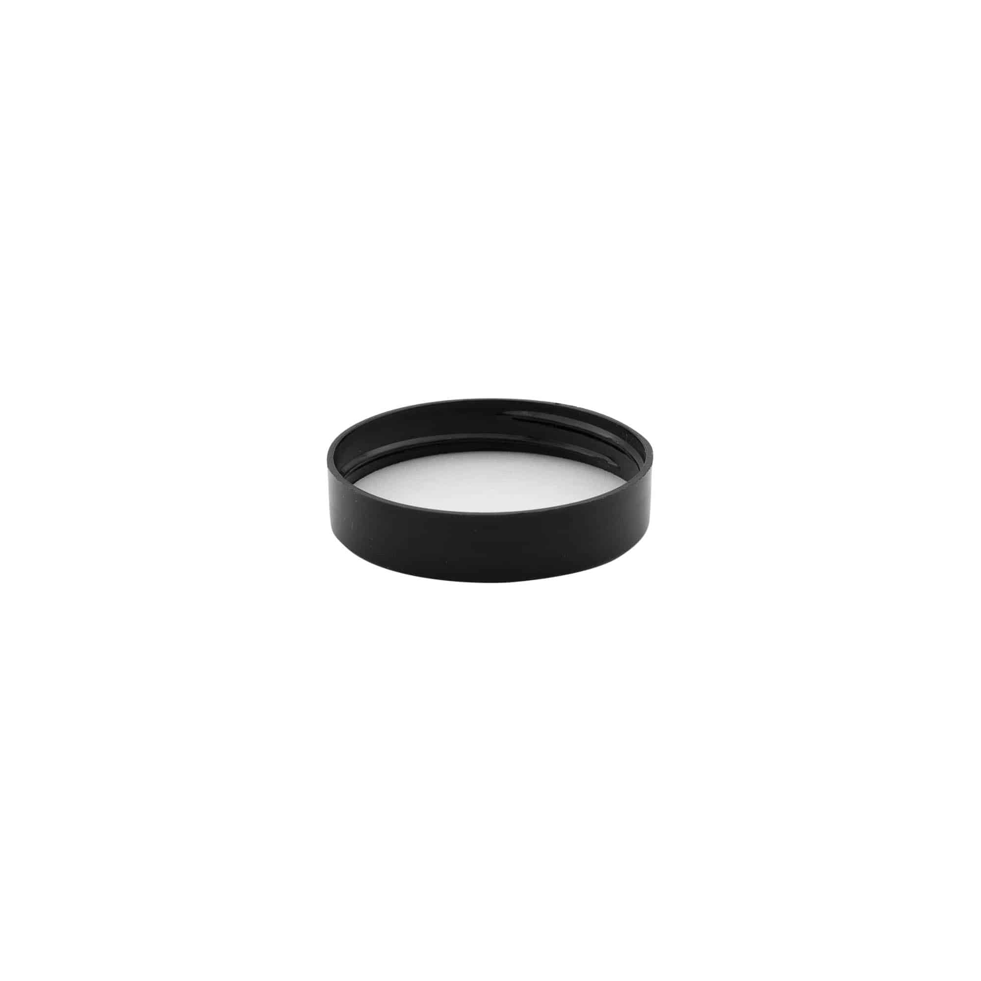 Kruvikork, PP-plastik, must, suudme jaoks: 48/400