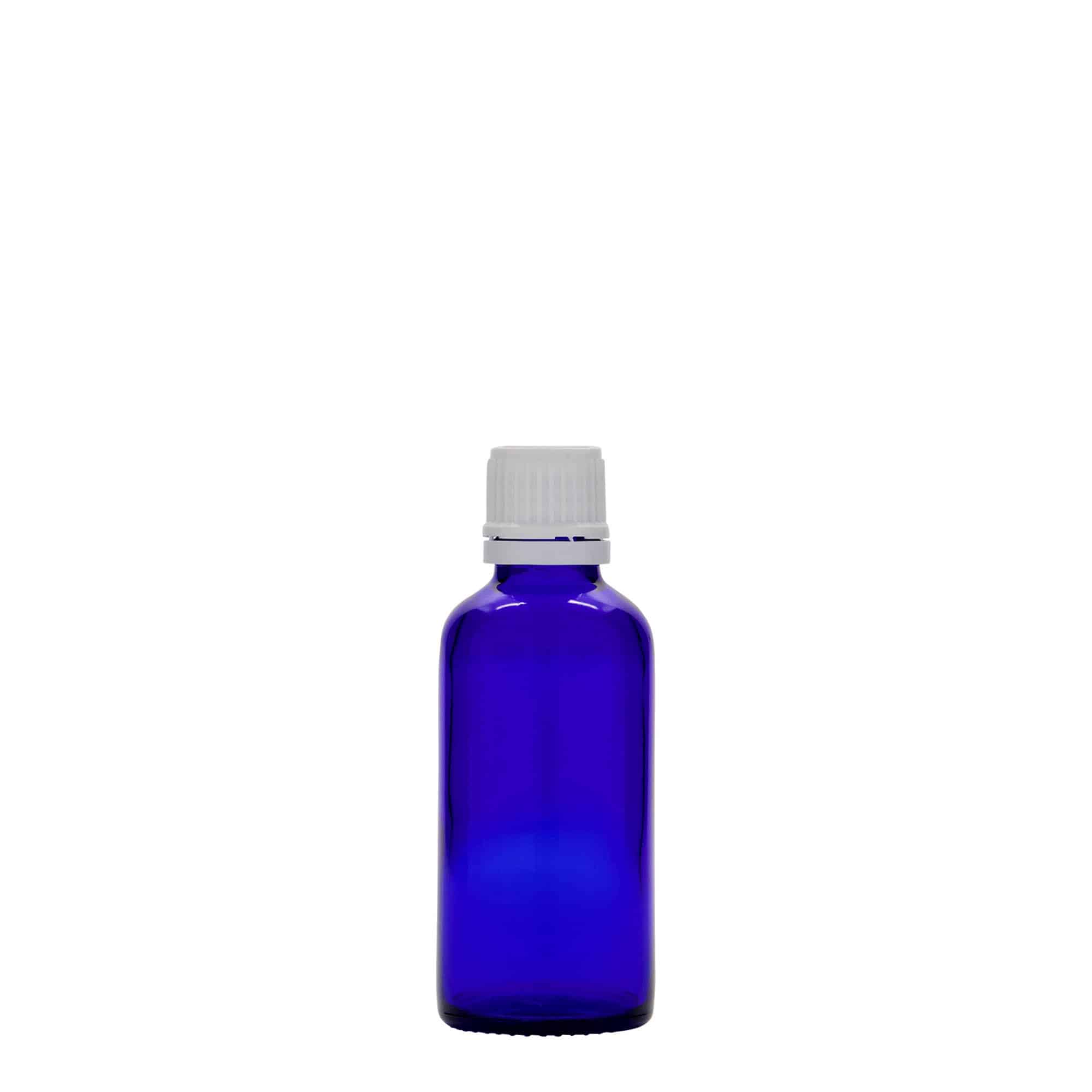 50 ml rohupudel, klaas, sügavsinine, sulgur: DIN 18