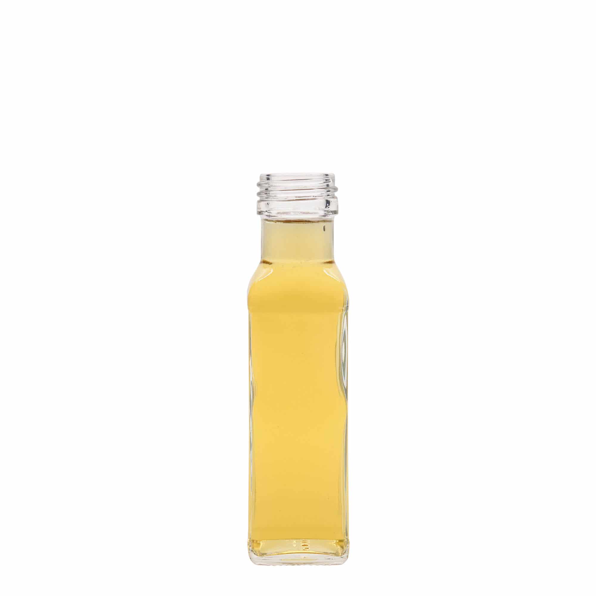 100 ml klaaspudel 'Marasca', ruudukujuline, sulgur: PP 31,5