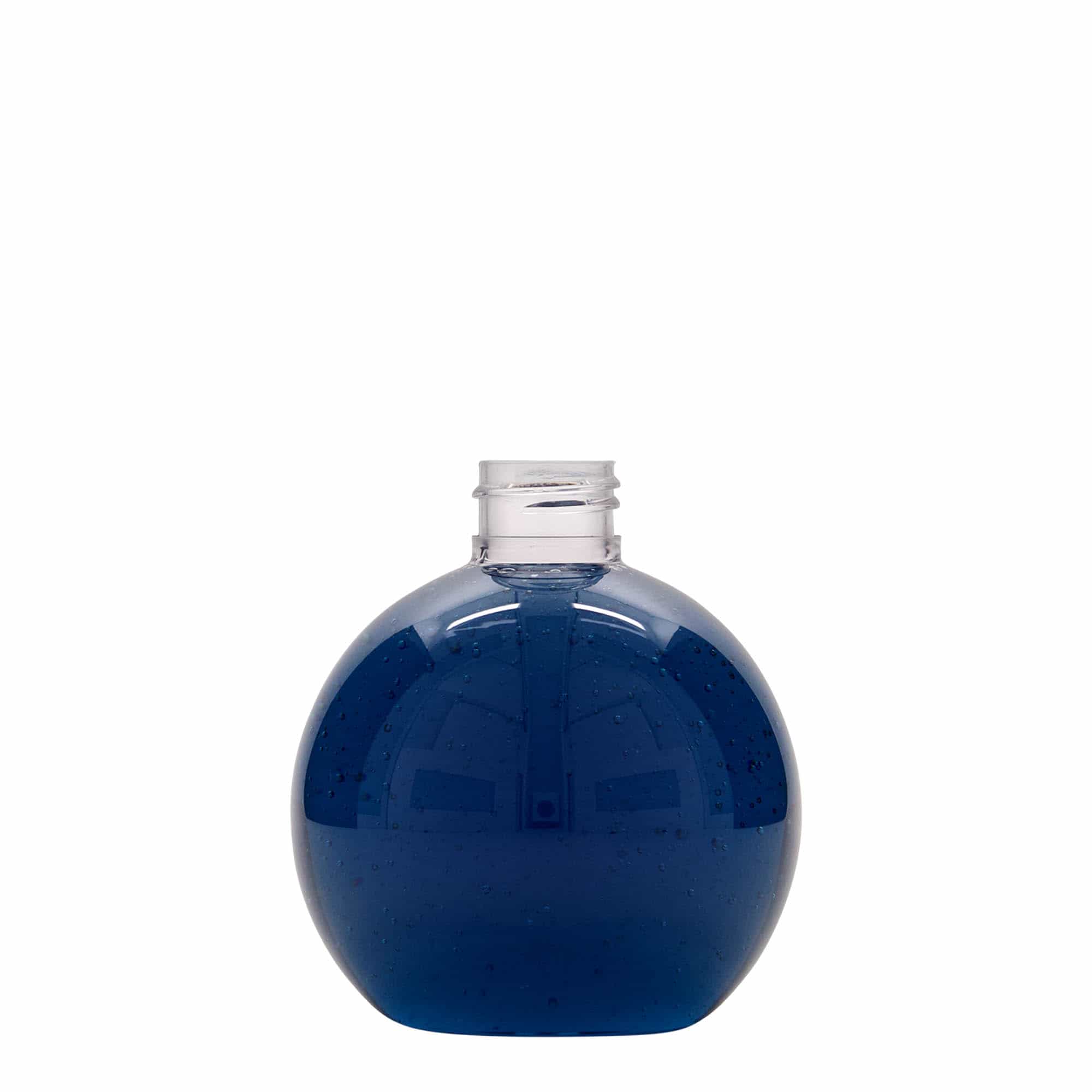 250 ml PET-pudel 'Perry', ümmargune, plast, sulgur: GPI 24/410