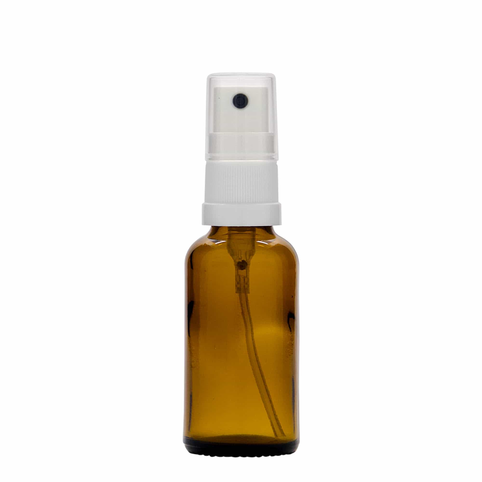 30 ml pihustuspudel meditsiiniks, klaas, pruun, avale: DIN 18