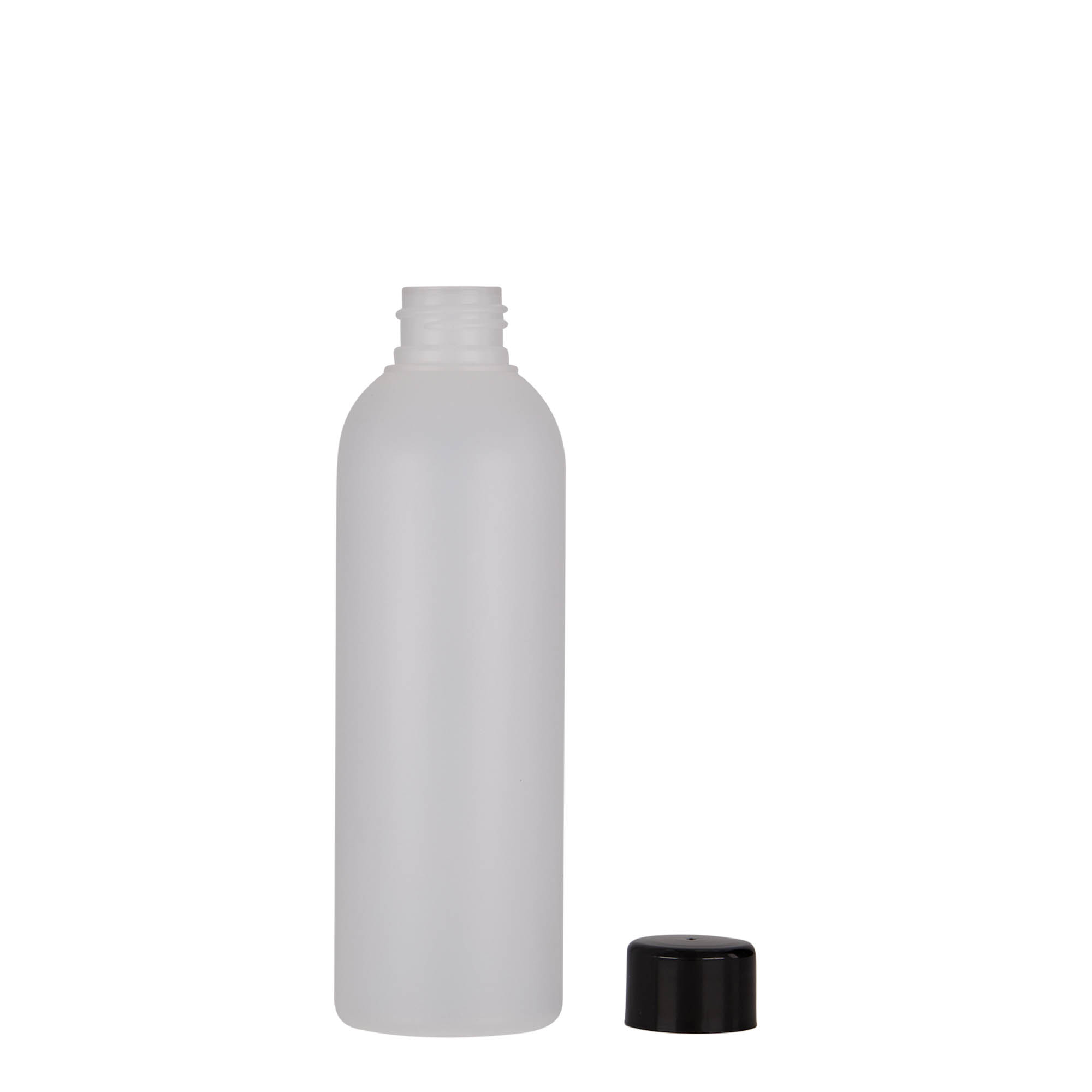 200 ml plastpudel 'Tuffy', HDPE, naturaalne, kaelus: 24/410 200 ml plastpudel 'Tuffy', HDPE, naturaalne, kaelus: 24/410