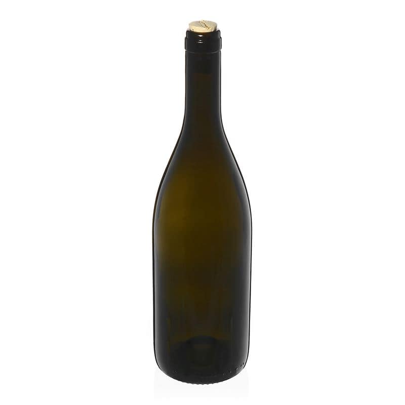 750 ml veinipudel 'Tiffany', antiikroheline, suu: kork