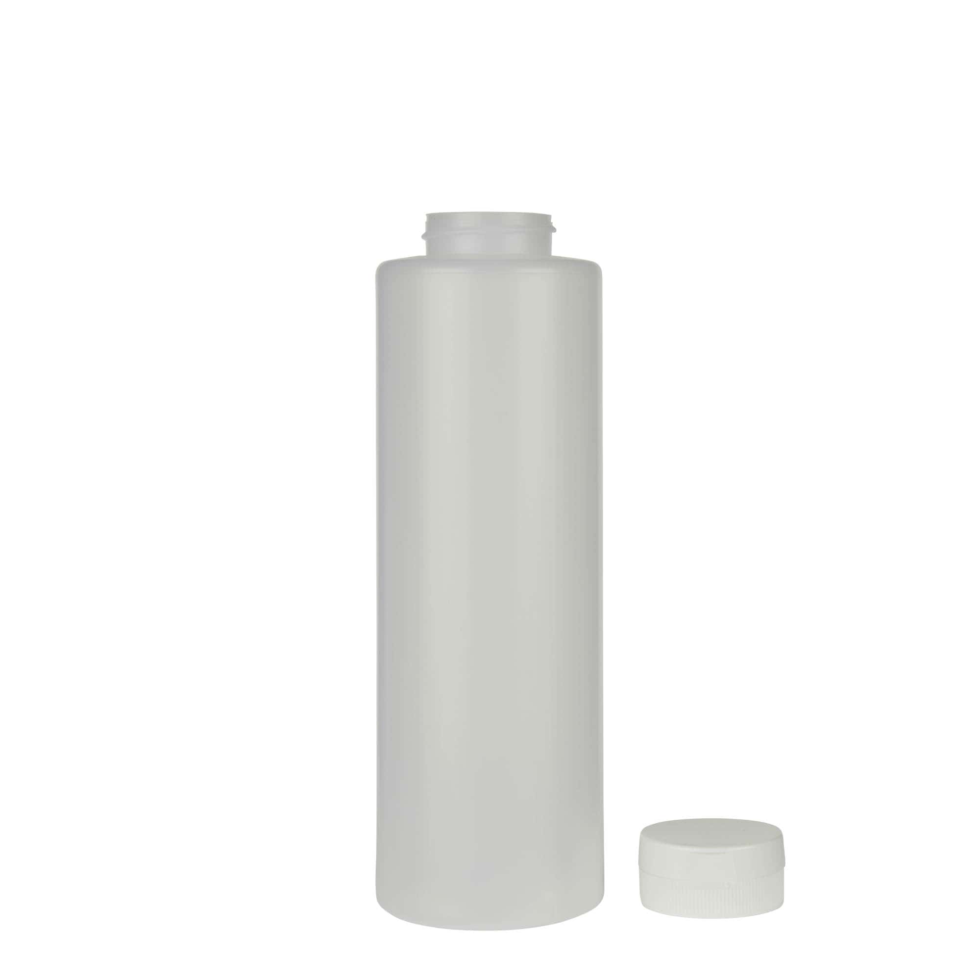 500 ml kastmepudel, LDPE-plast, naturaalne, suuava: 38/400