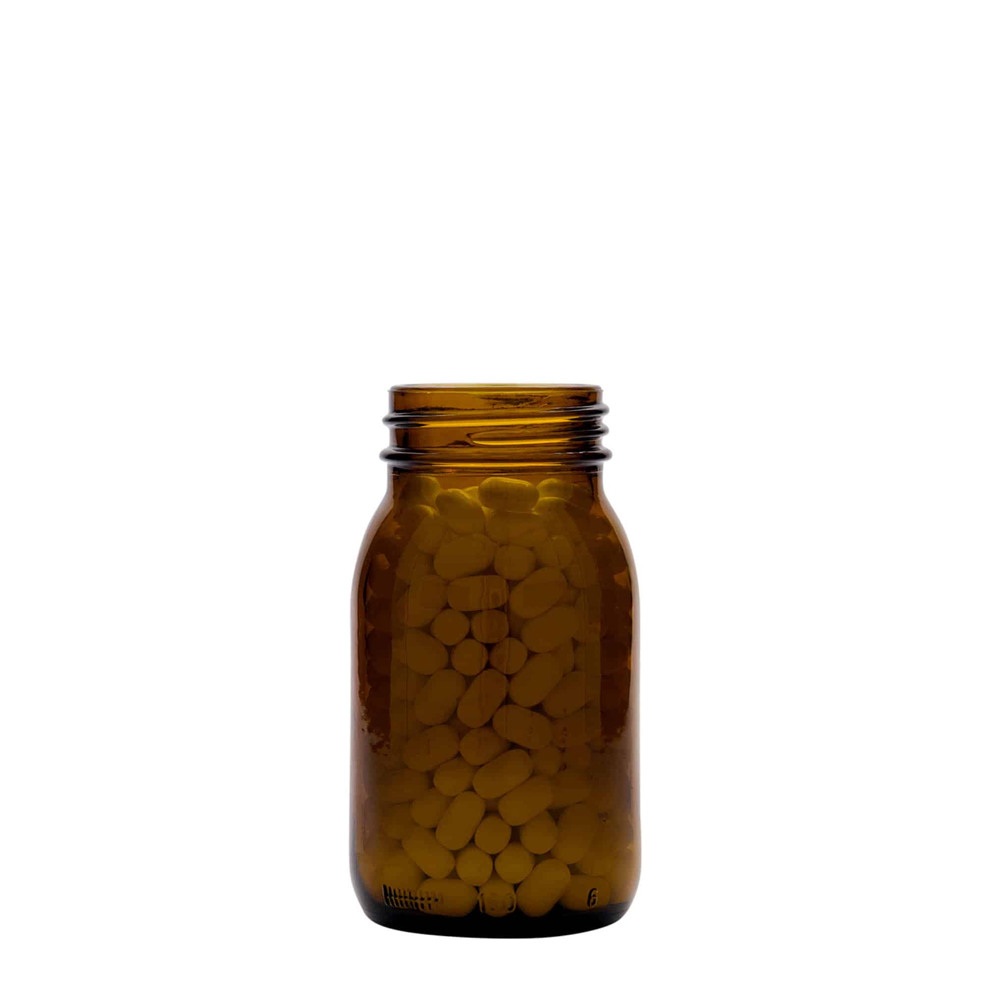 150 ml laia kaelaga purk, pruun, sulgur: DIN 45