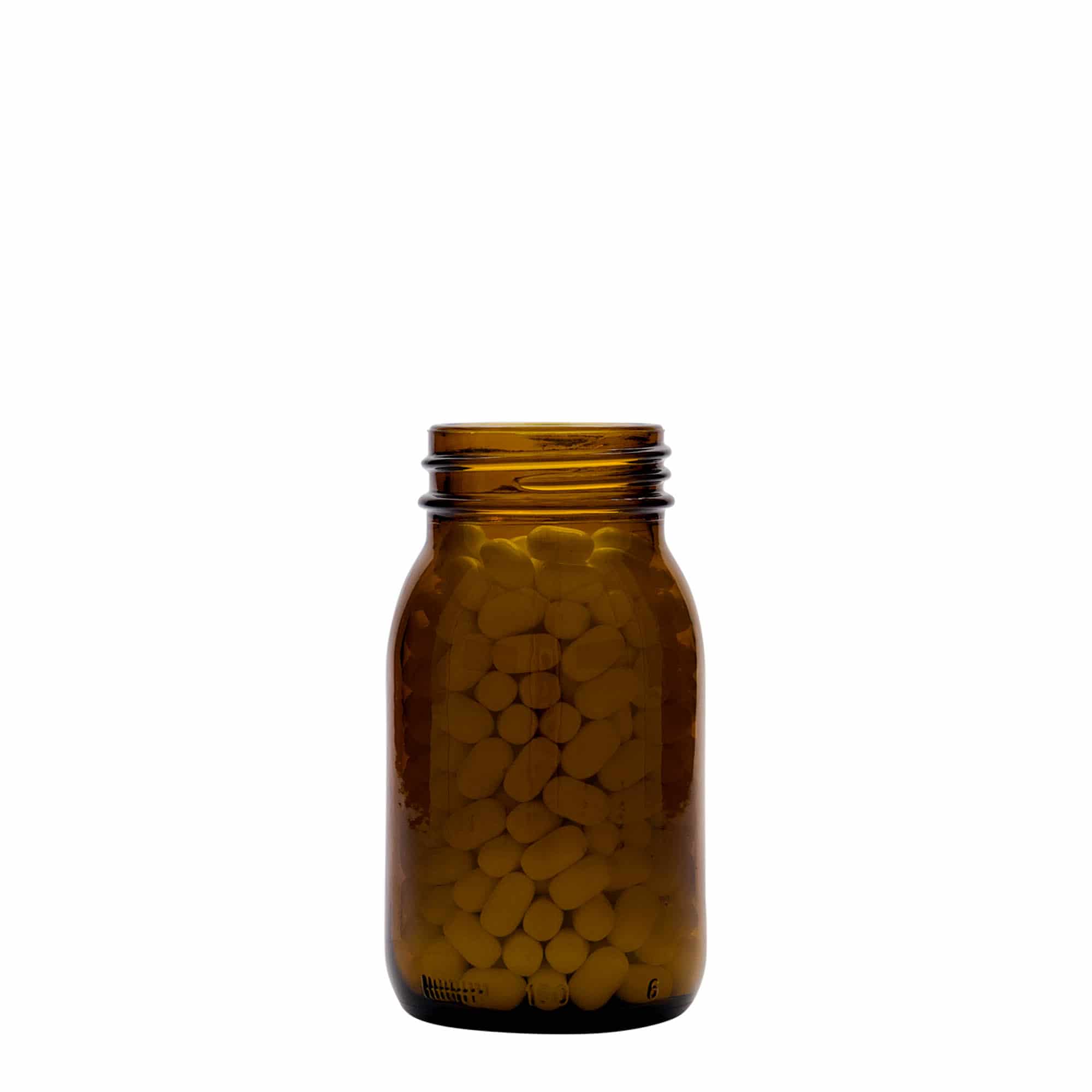 150 ml laiakaelne klaas, pruun, avale: DIN 45