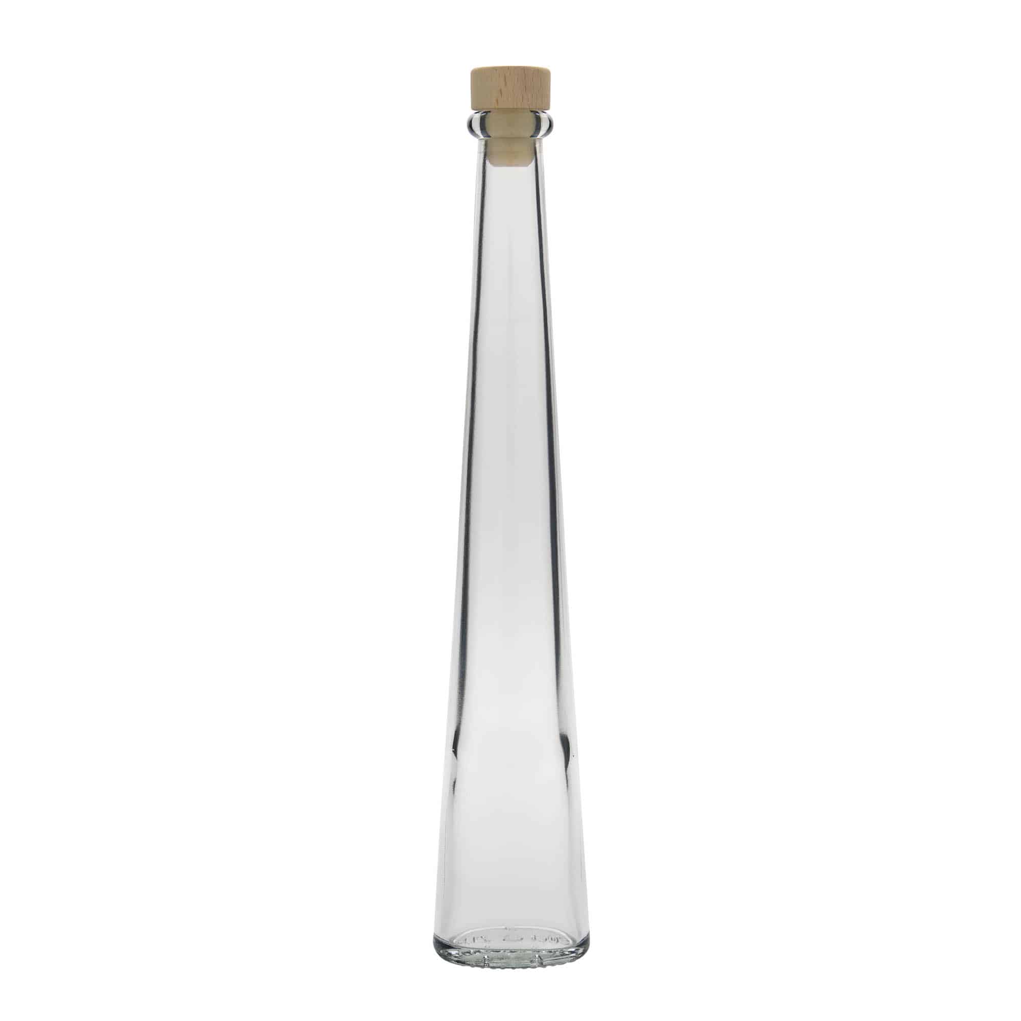 200 ml klaaspudel 'Dama Ovale', ovaalne, sulgur: kork