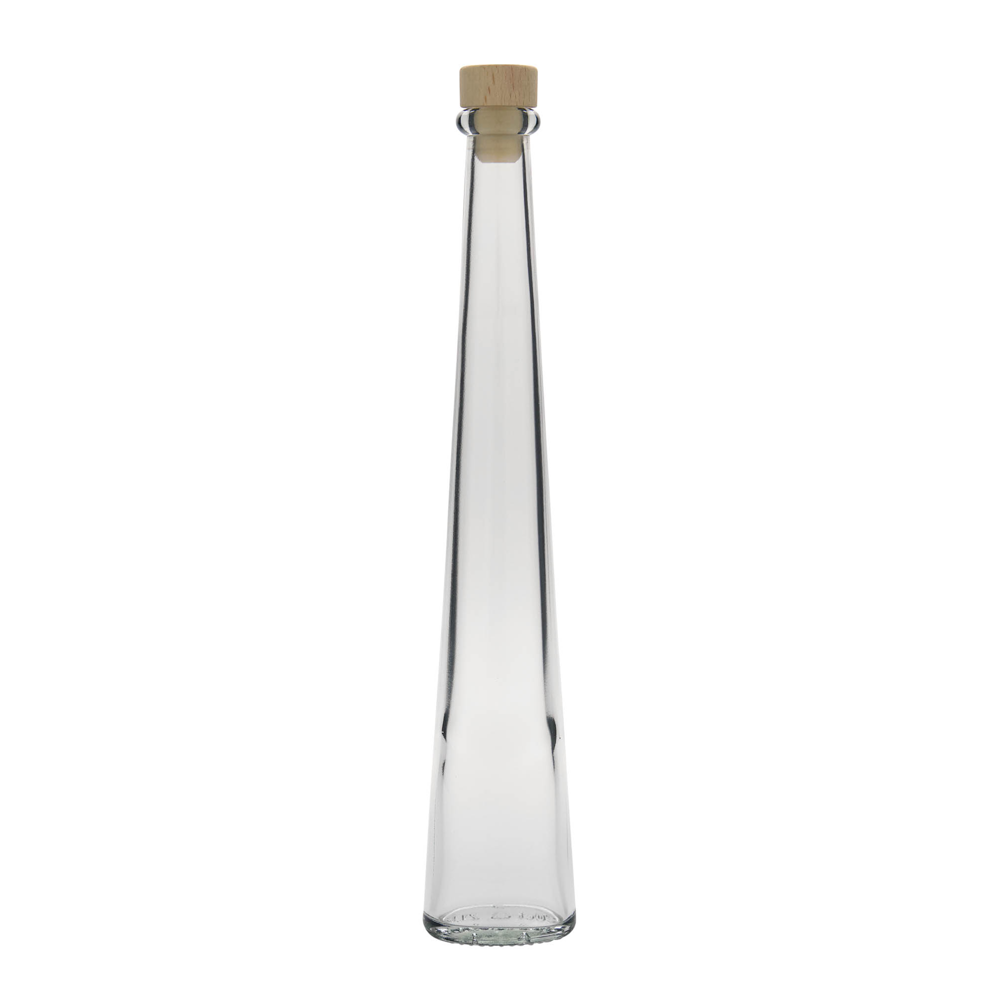 200 ml klaaspudel 'Dama Ovale', ovaalne, suuava: kork