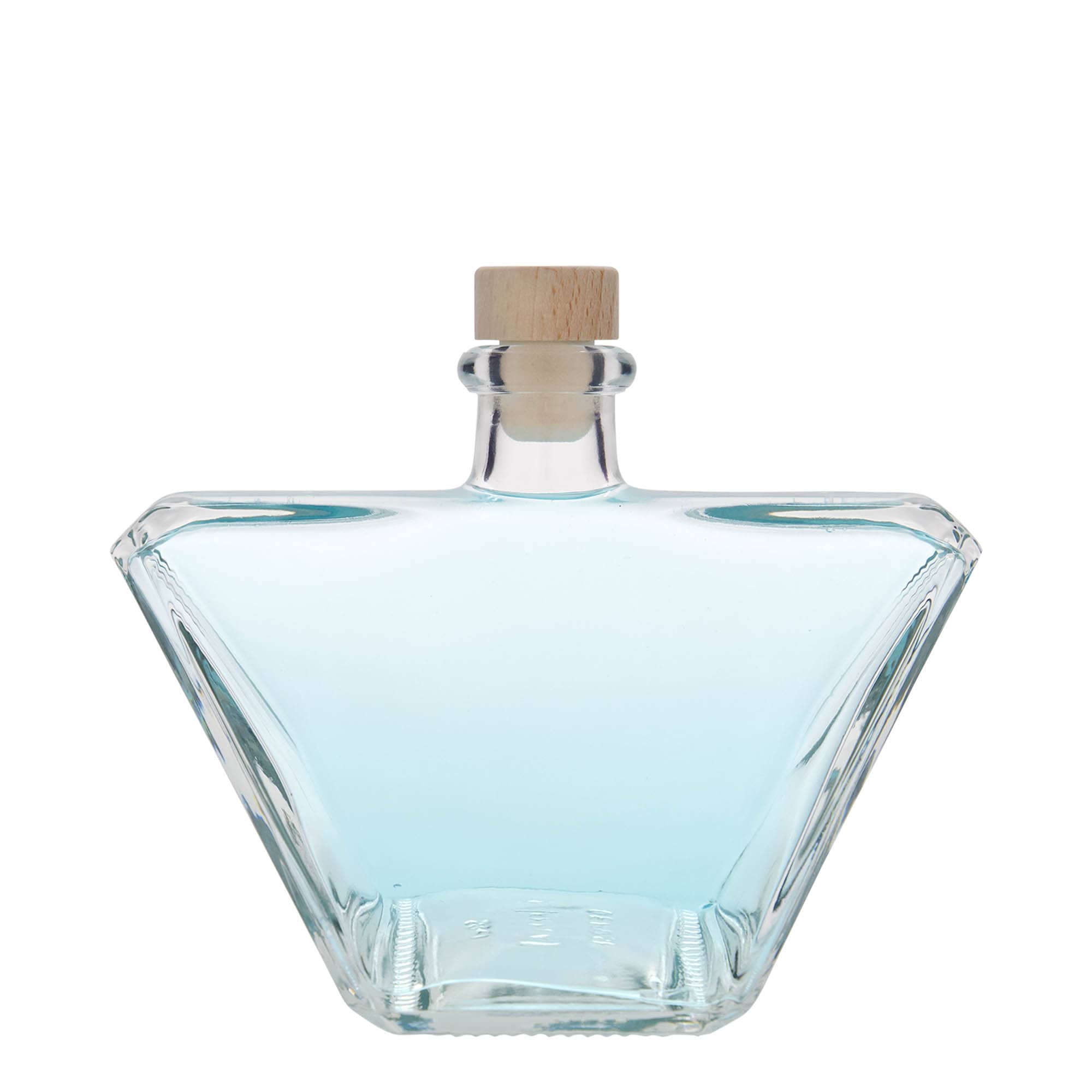 500 ml klaaspudel 'Charly', ristkülikukujuline, ava: kork
