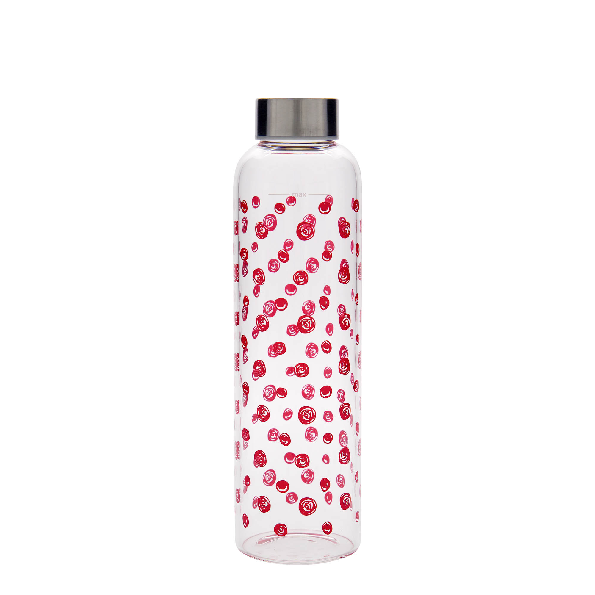 500 ml joogipudel 'Perseus - Punased täpid', suuosa: kruvikork