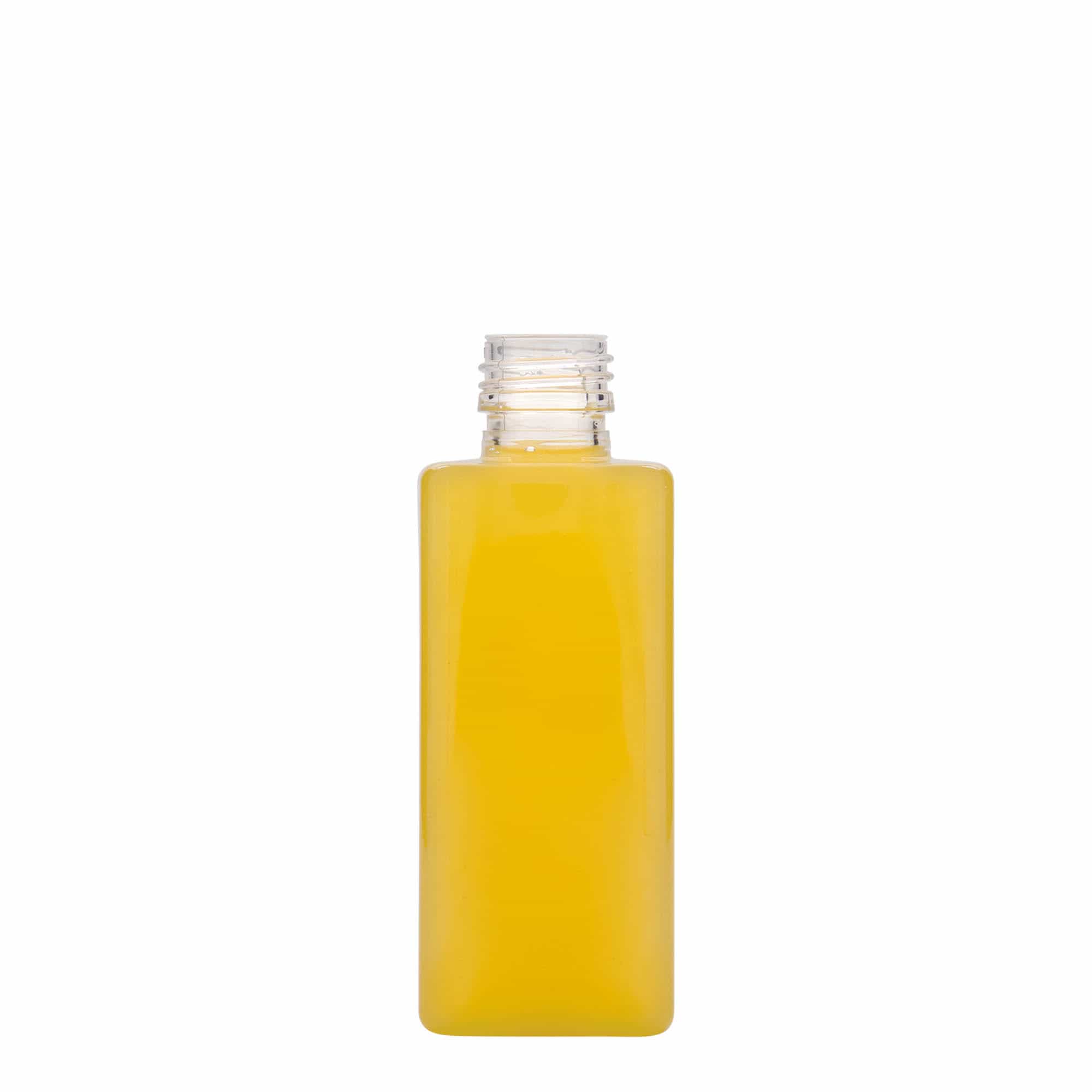 250 ml PET-pudel 'Karl', ruudukujuline, plastik, kael: PP 28
