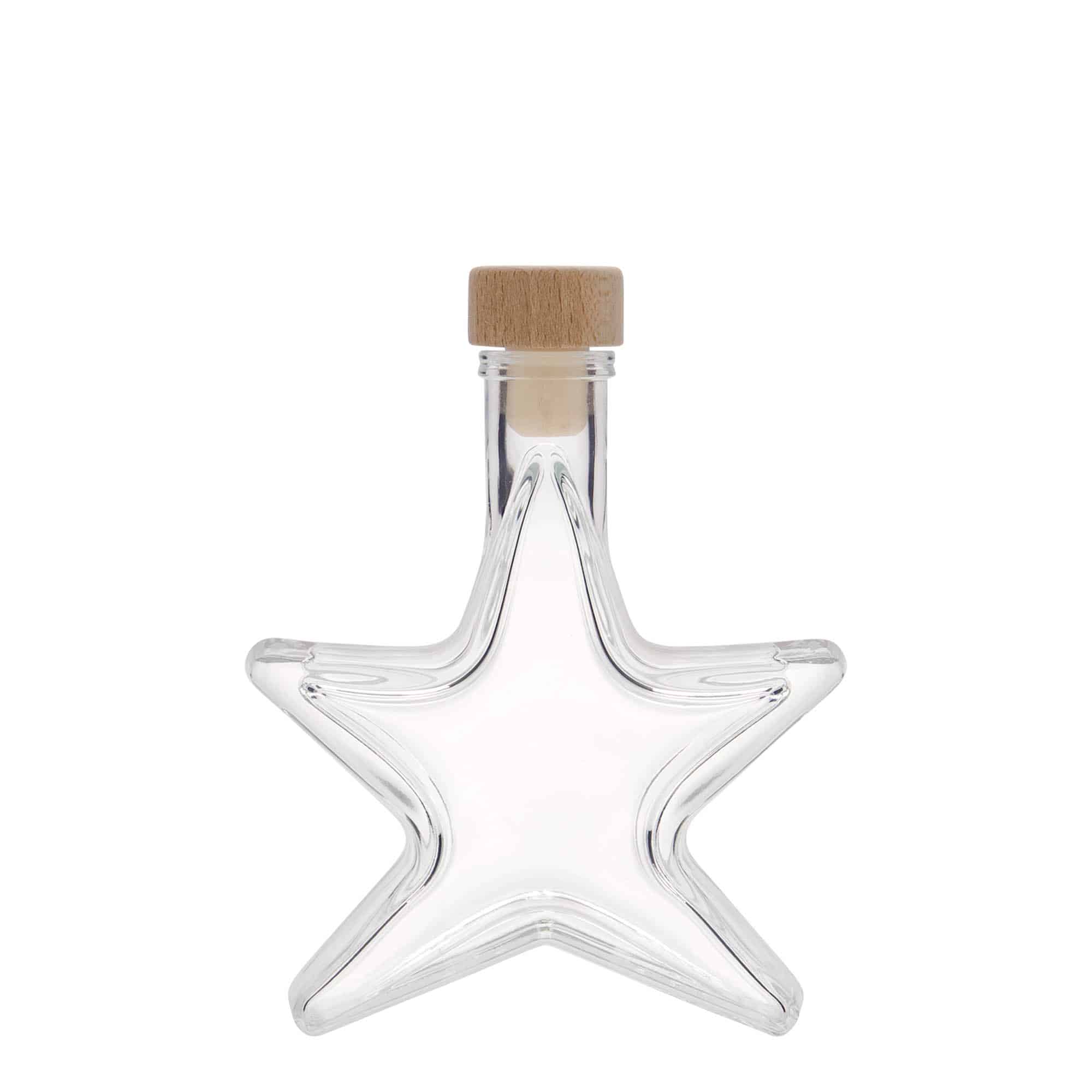 100 ml klaaspudel 'Täht', suuava: kork