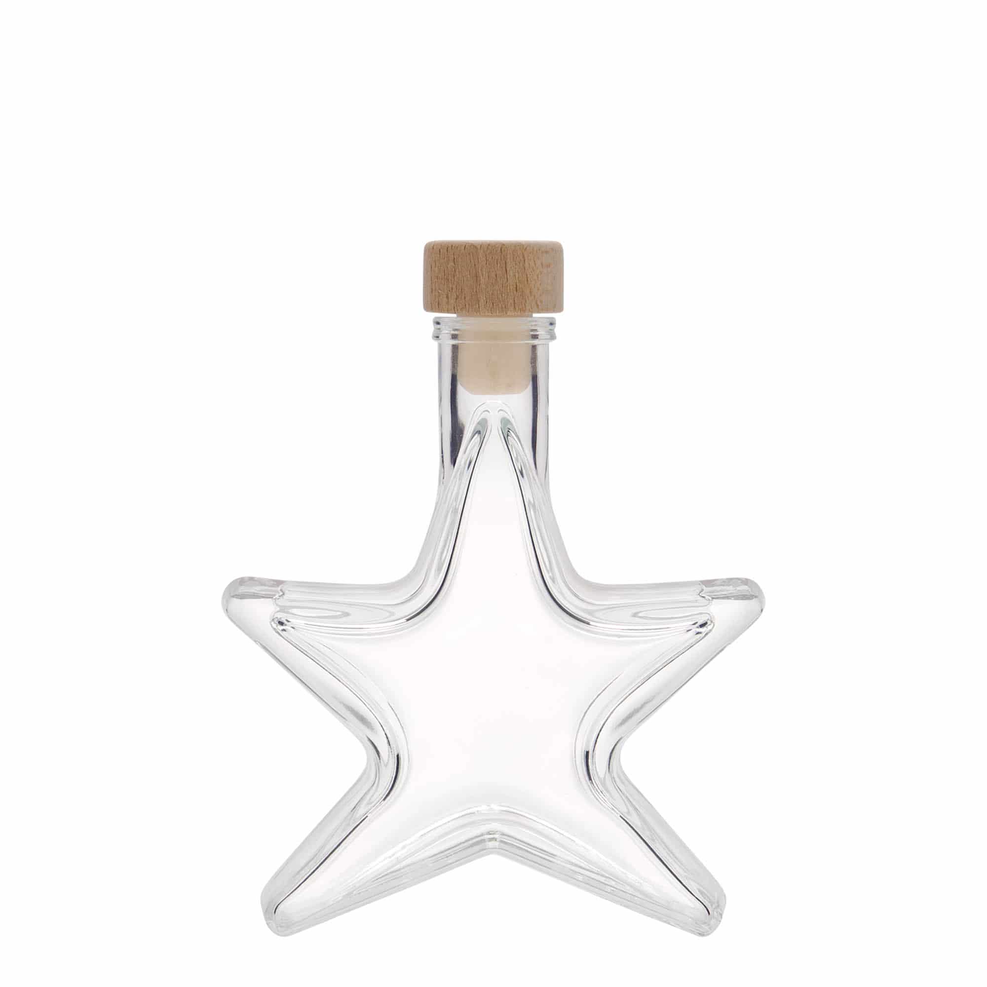 100 ml klaaspudel 'Täht', suuava: kork